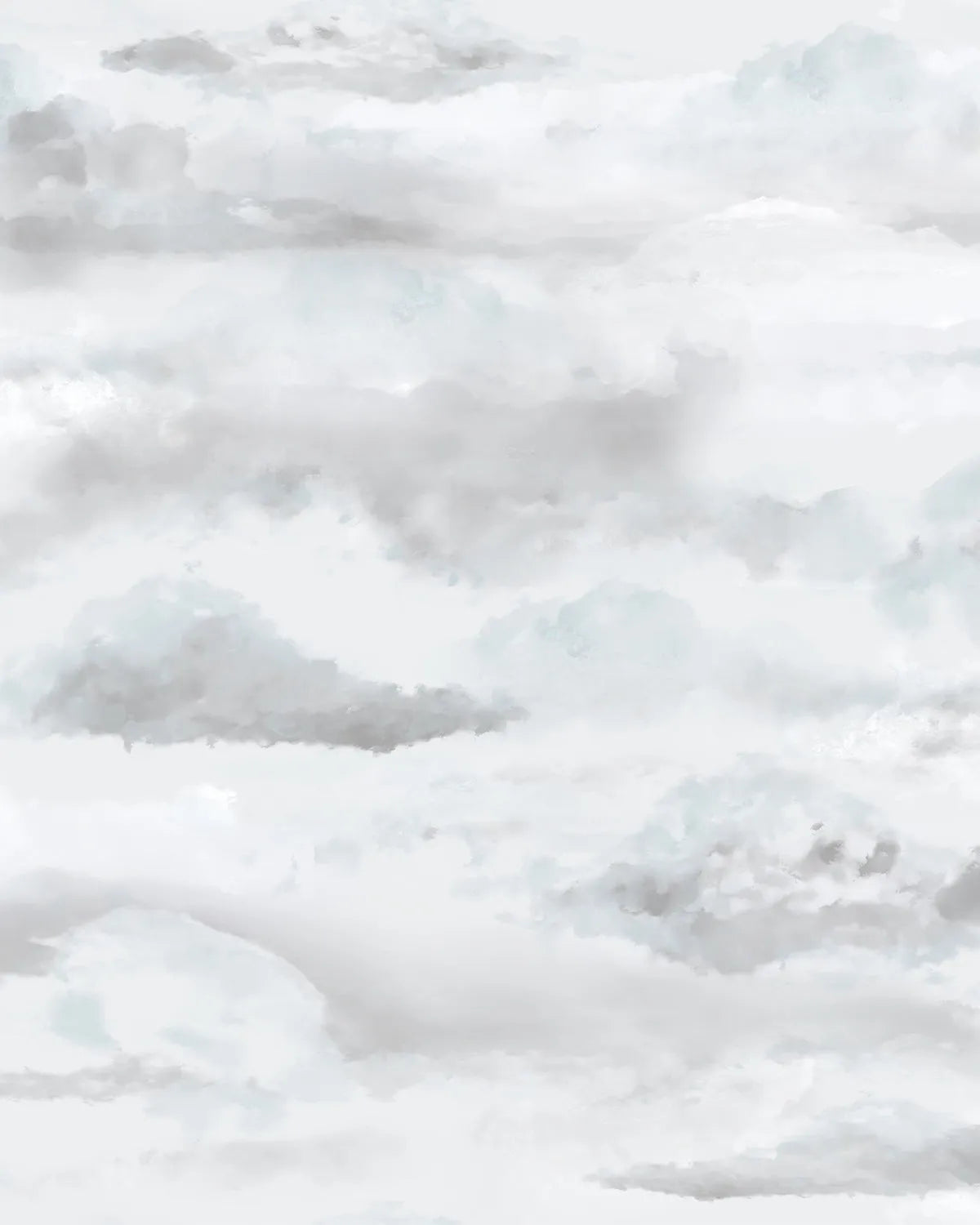 Watercolour Clouds Wallpaper from Olive et Oriel where you can shop wallpaper and artworks online