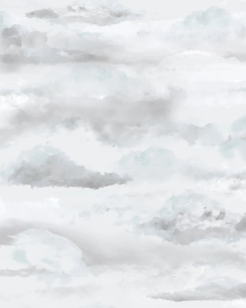 Watercolour Clouds Wallpaper from Olive et Oriel where you can shop wallpaper and artworks online