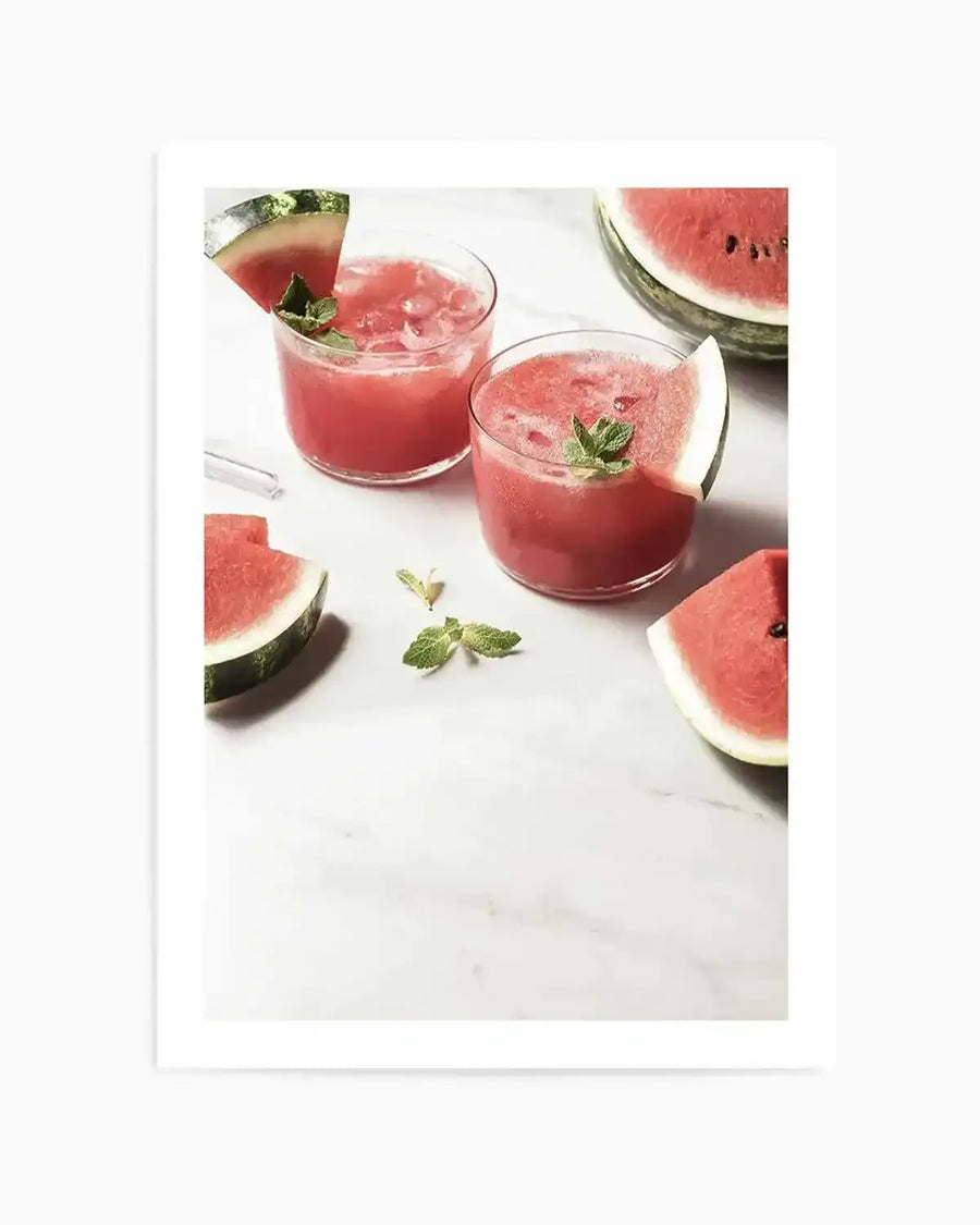 Watermelon Smash Art Print from Olive et Oriel where you can shop wallpaper and artworks online