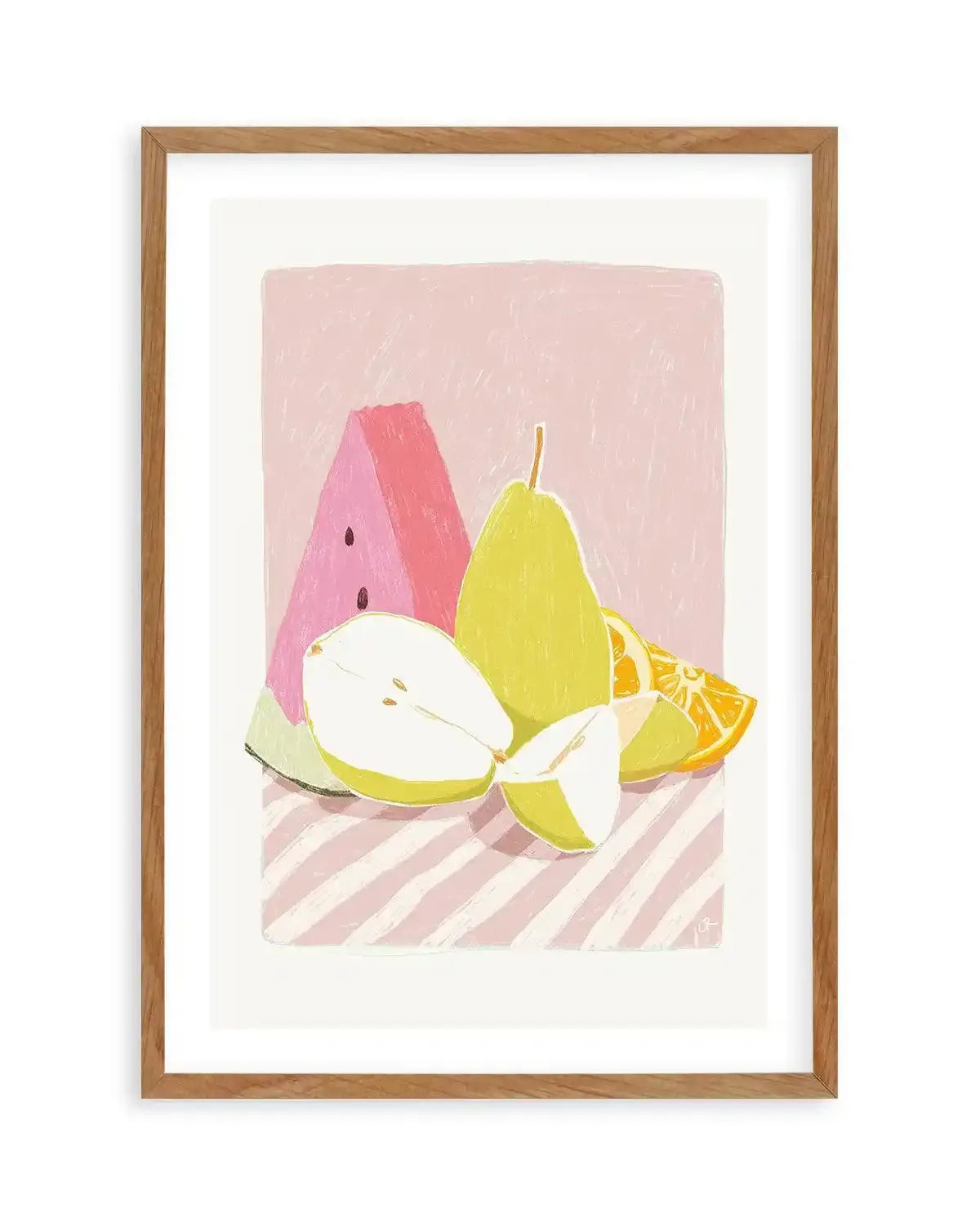 Watermelon Sugar by Jenny Liz Rome Art Print-PRINT-Olive et Oriel-Jenny Liz Rome-50x70 cm | 19.6" x 27.5"-Walnut-With White Border-Buy-Australian-Art-Prints-Online-with-Olive-et-Oriel-Your-Artwork-Specialists-Austrailia-Decorate-With-Coastal-Photo-Wall-Art-Prints-From-Our-Beach-House-Artwork-Collection-Fine-Poster-and-Framed-Artwork