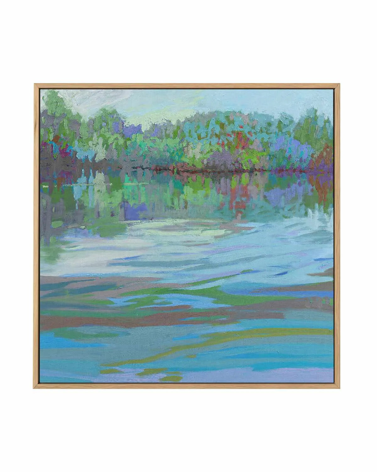 Waterways IX by Jane Schmidt | Framed Canvas Art Print from Olive et Oriel where you can shop wallpaper and artworks online