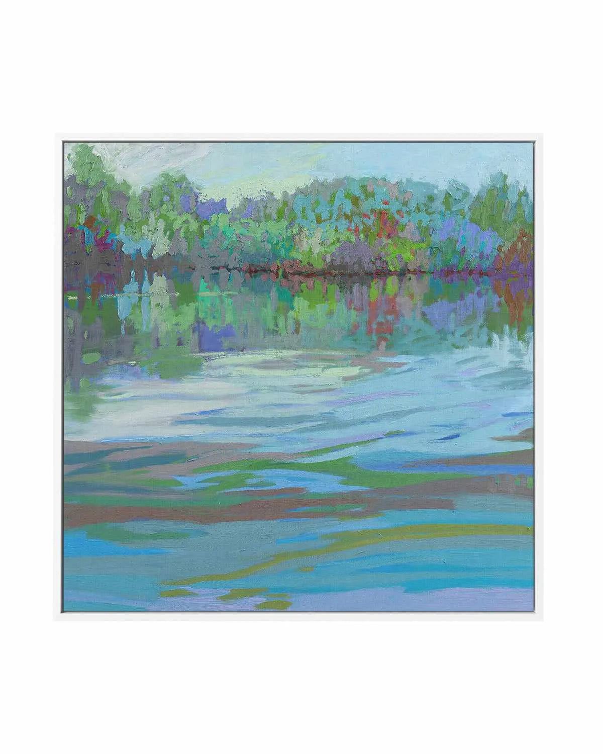 Waterways IX by Jane Schmidt | Framed Canvas Art Print from Olive et Oriel where you can shop wallpaper and artworks online