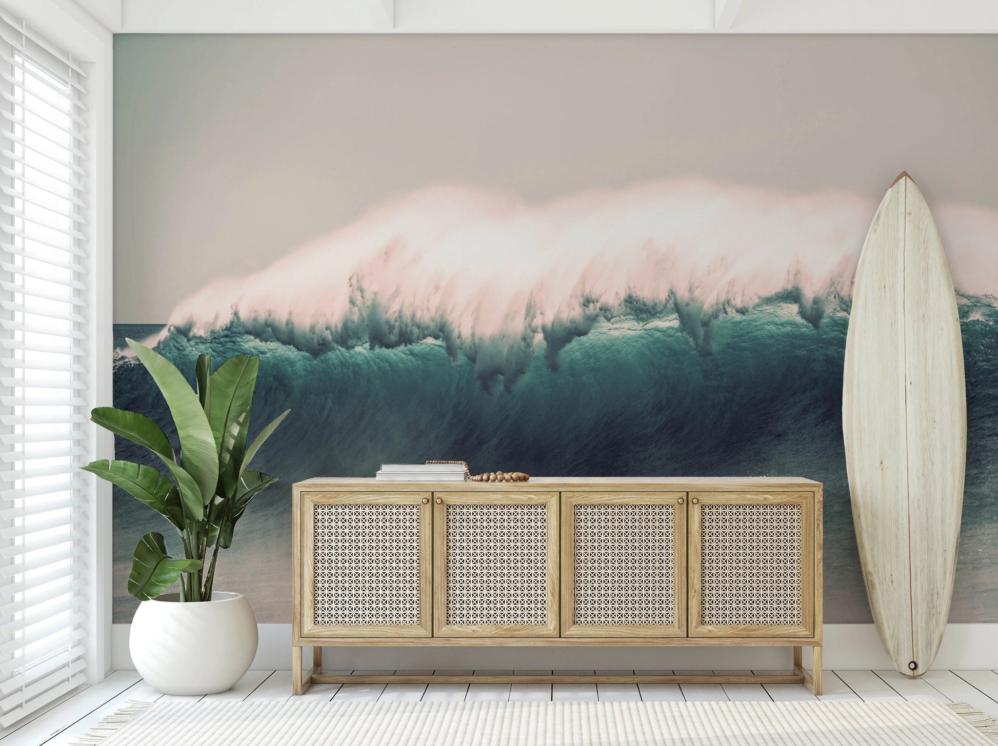 Wave of the Day Photo Mural Wallpaper from Olive et Oriel where you can shop wallpaper and artworks online