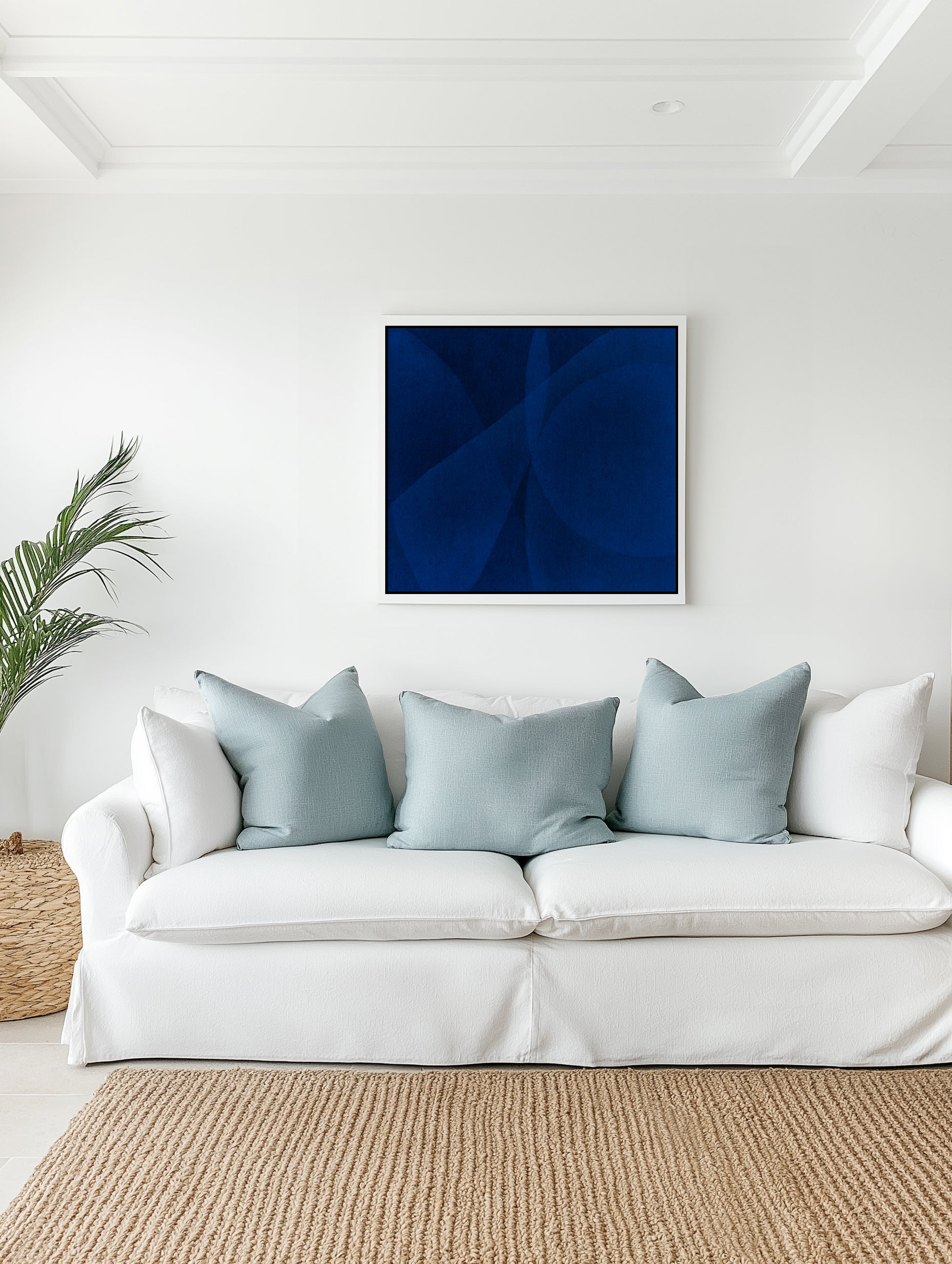 Waves 1 by Shatha Al Dafai | Framed Canvas Art Print