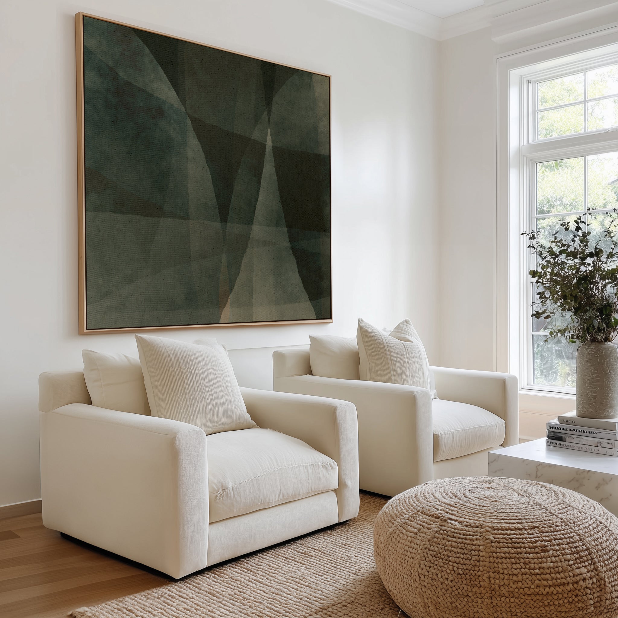 Waves 2 by Shatha Al Dafai | Framed Canvas Art Print