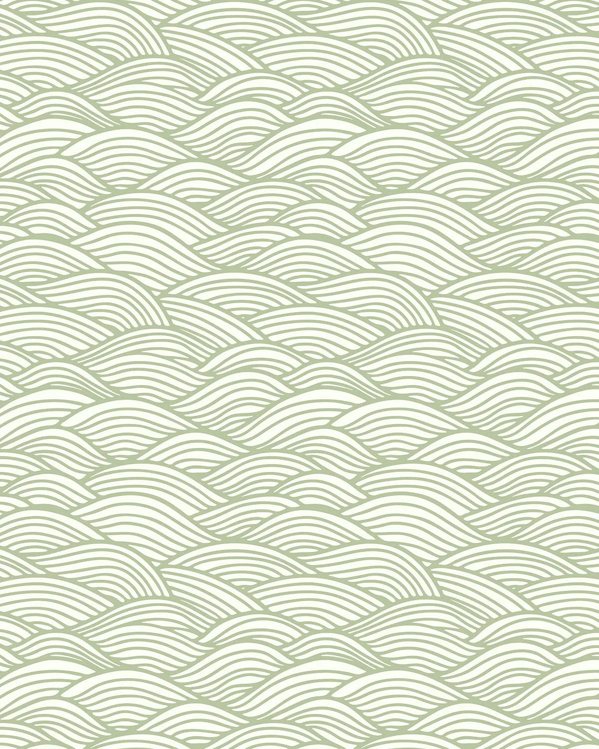 Waves for Days in Sage Wallpaper from Olive et Oriel where you can shop wallpaper and artworks online
