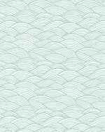 Waves for Days in Seafoam Wallpaper