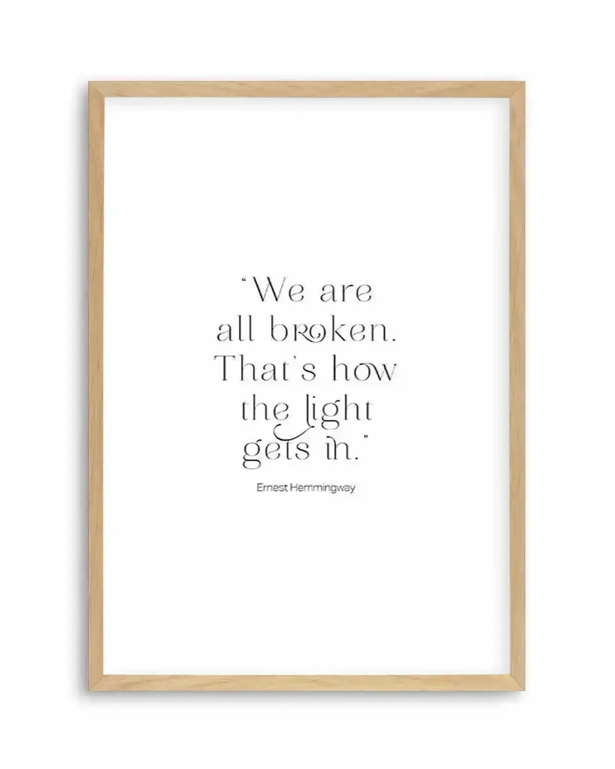 We Are All Broken Art Print from Olive et Oriel where you can shop wallpaper and artworks online
