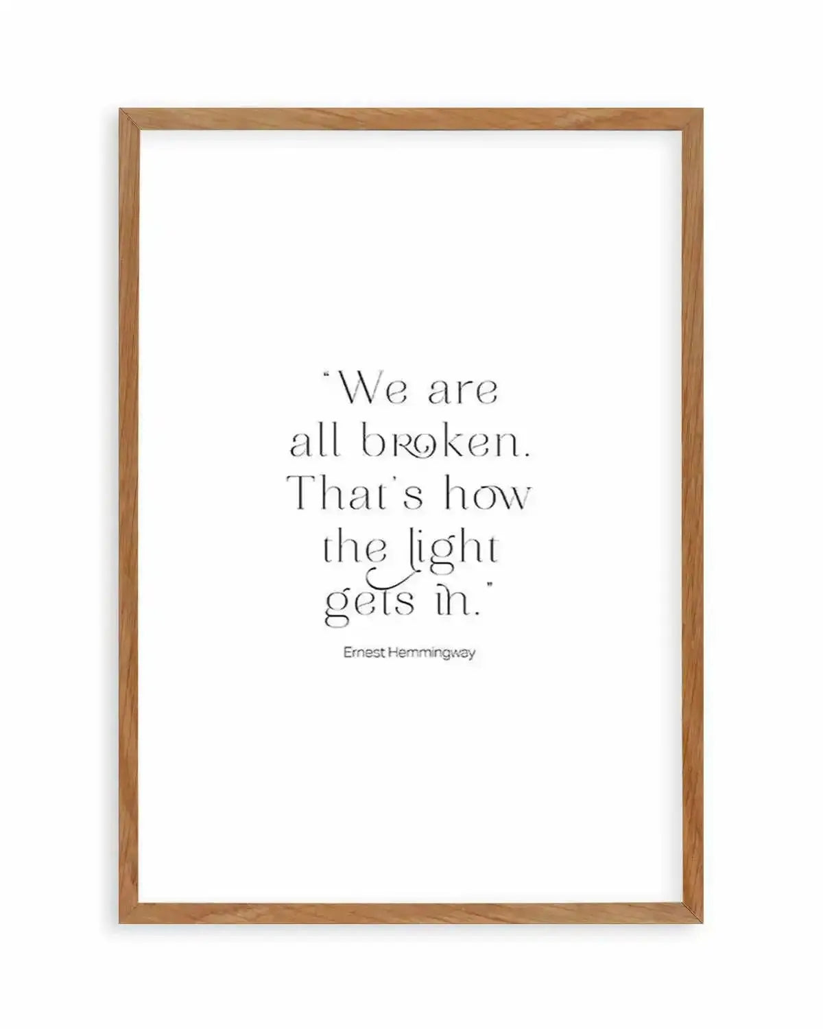 We Are All Broken Art Print from Olive et Oriel where you can shop wallpaper and artworks online