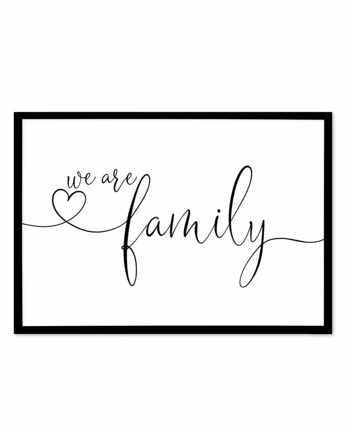 We Are Family Art Print from Olive et Oriel where you can shop wallpaper and artworks online