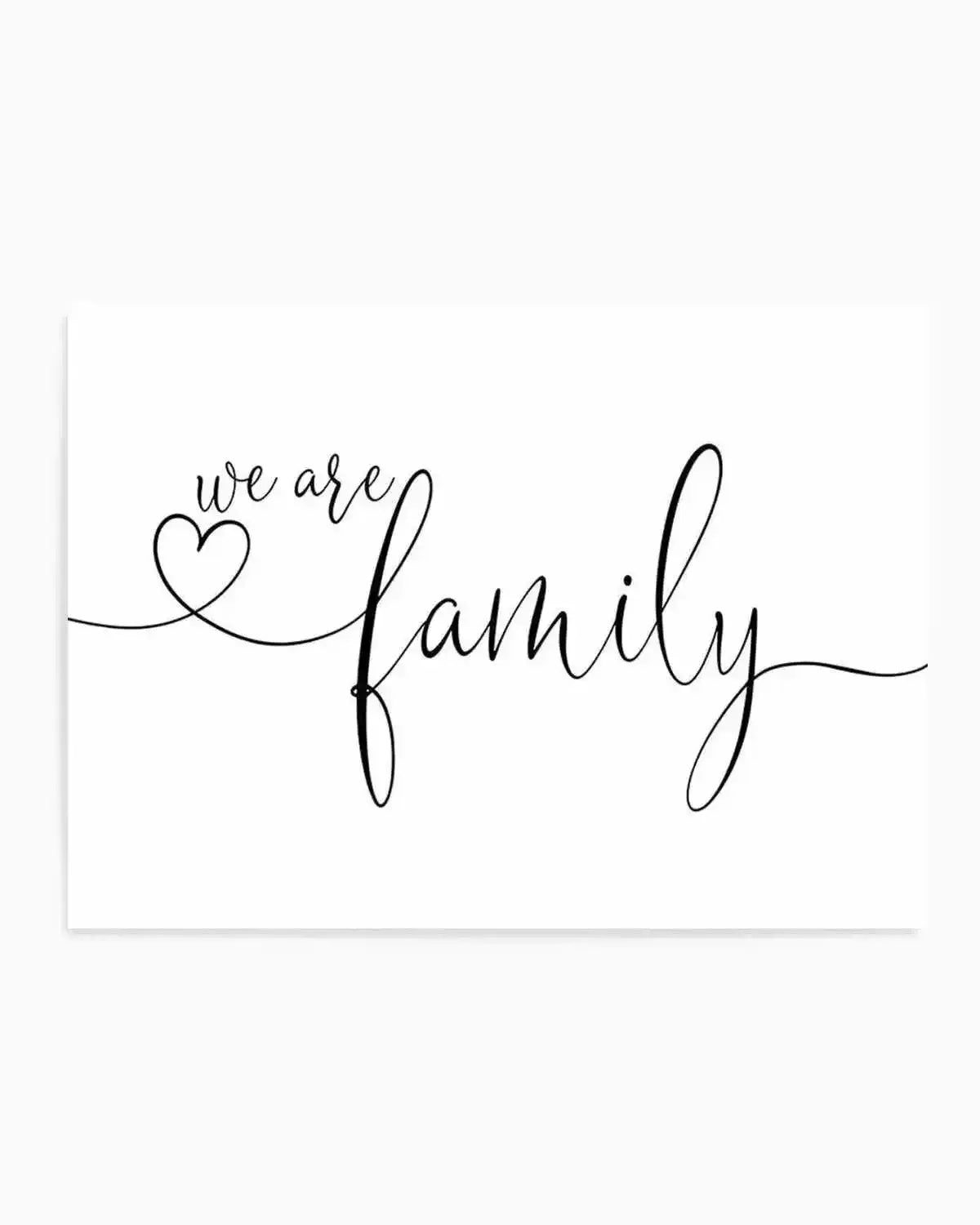 We Are Family Art Print from Olive et Oriel where you can shop wallpaper and artworks online