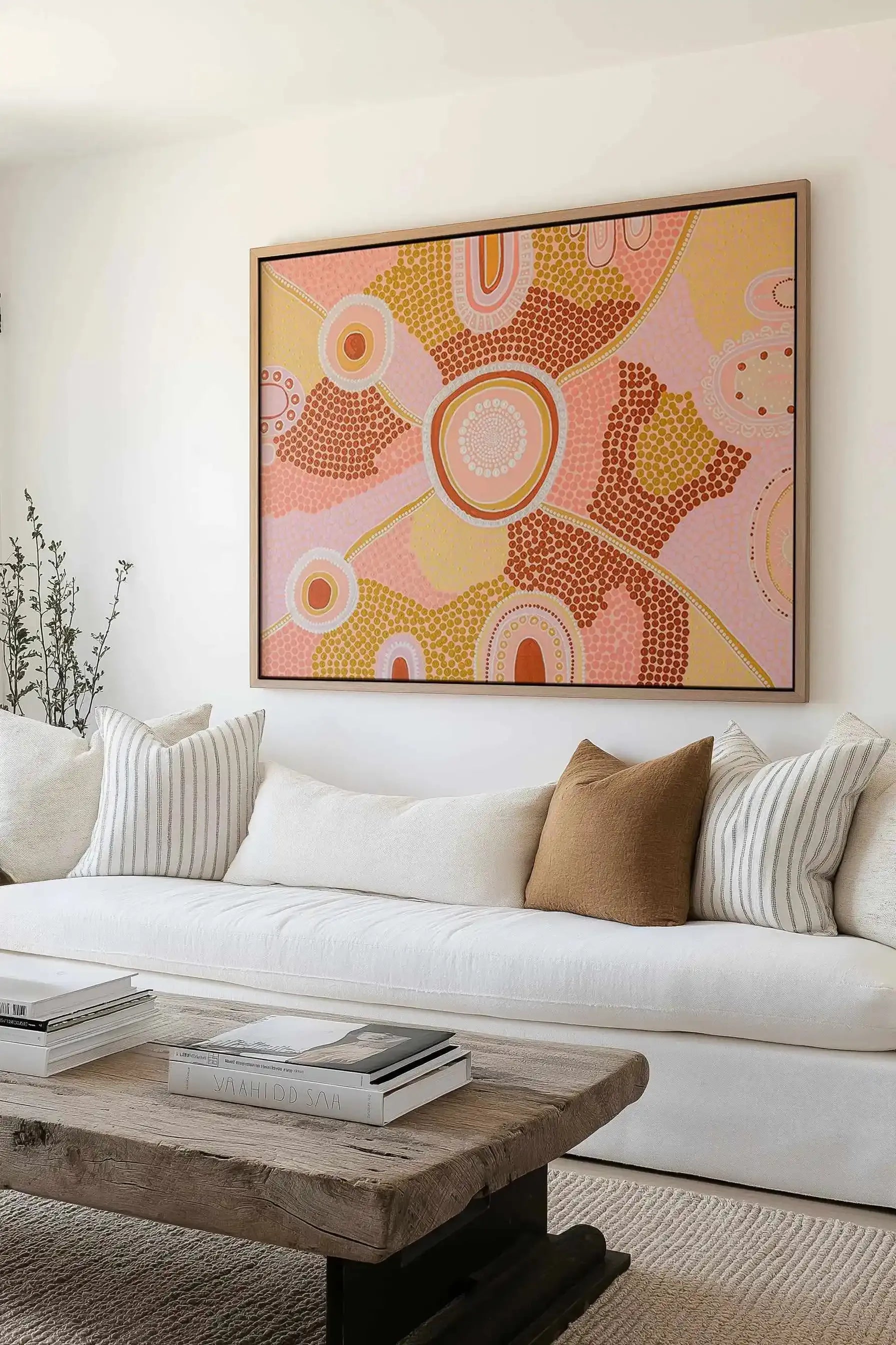 We Are One by Bigi Nagala | Framed Canvas Art Print from Olive et Oriel where you can shop wallpaper and artworks online