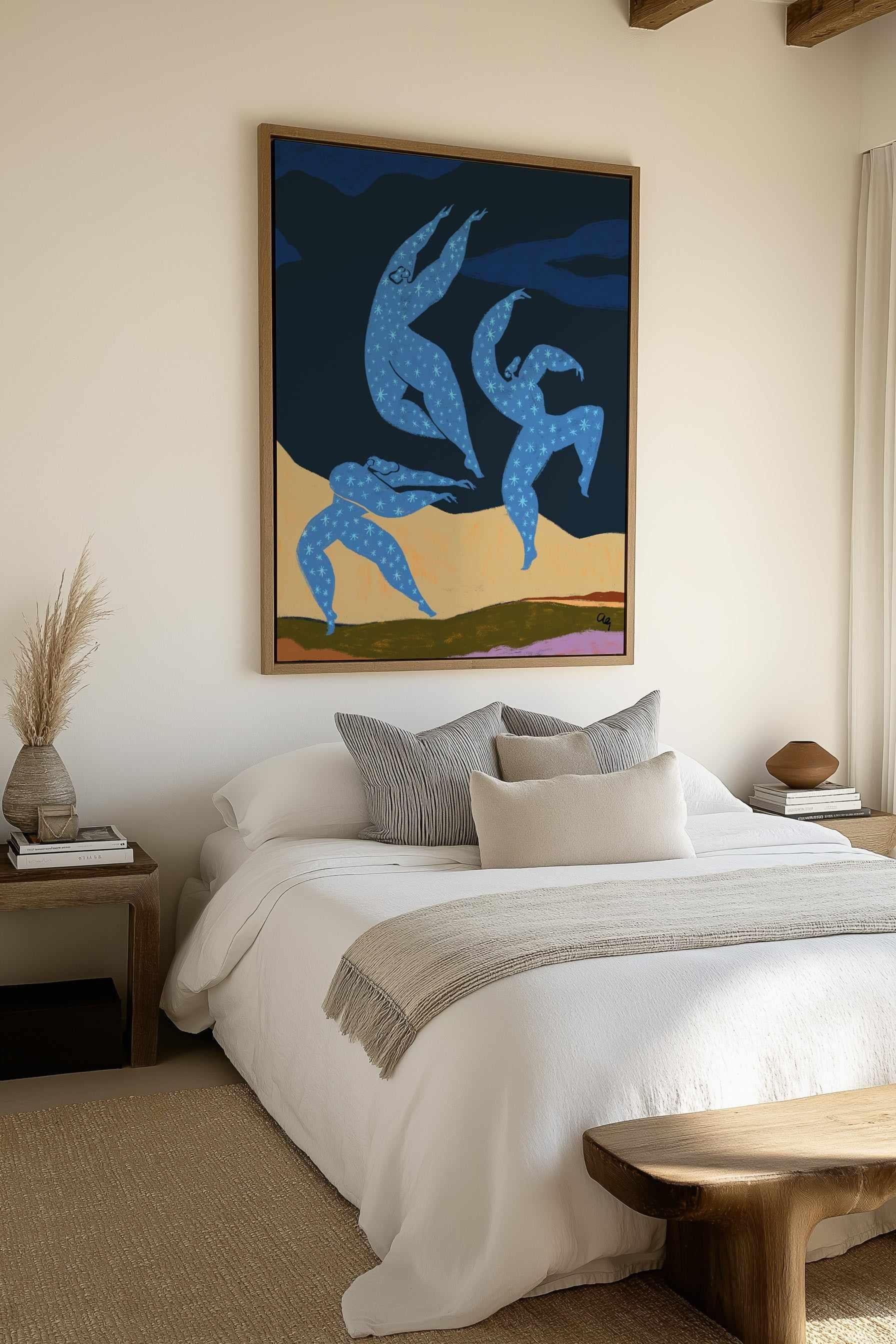 We Are Stardust by Arty Guava | Framed Canvas Art Print from Olive et Oriel where you can shop wallpaper and artworks online