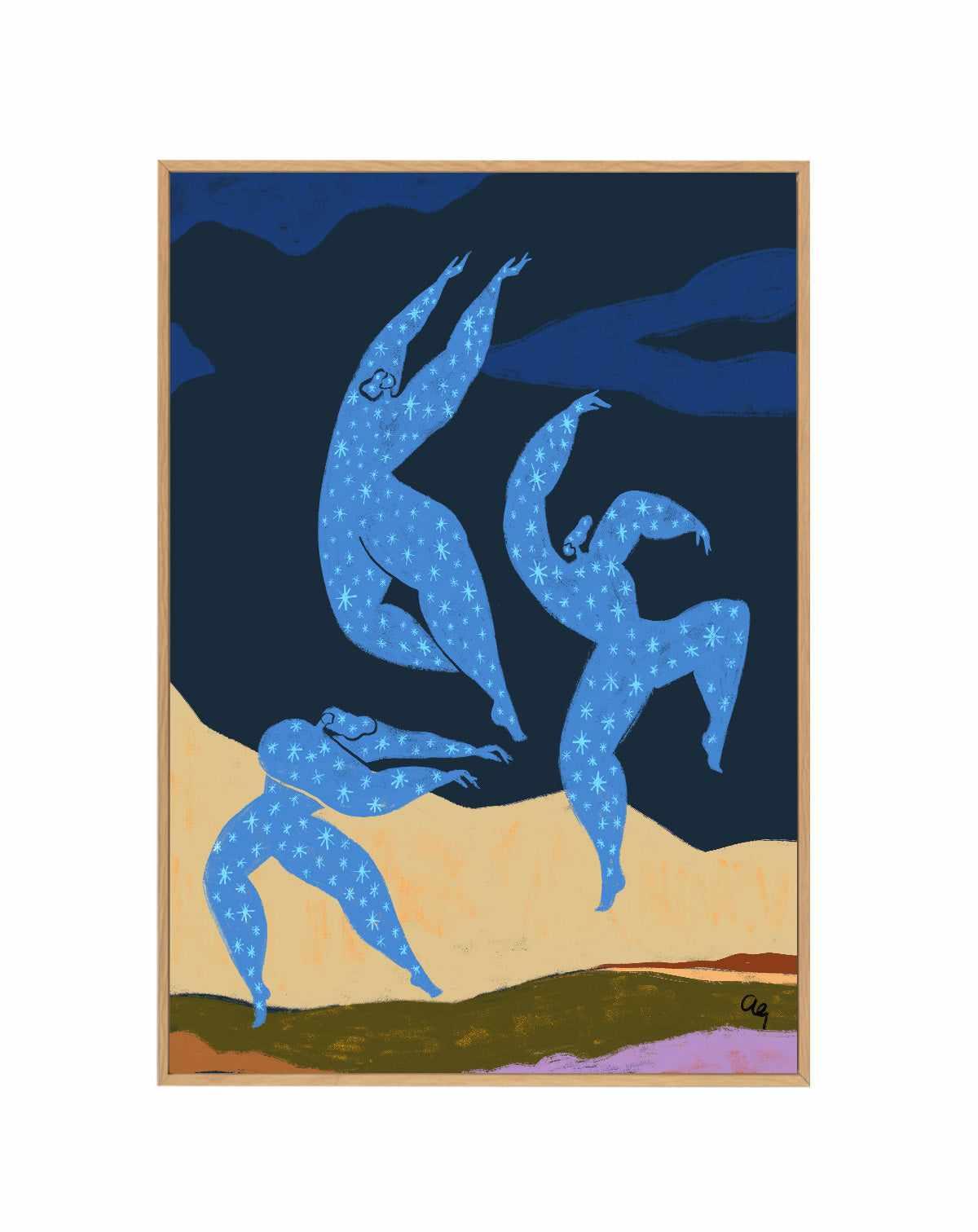 We Are Stardust by Arty Guava | Framed Canvas Art Print from Olive et Oriel where you can shop wallpaper and artworks online