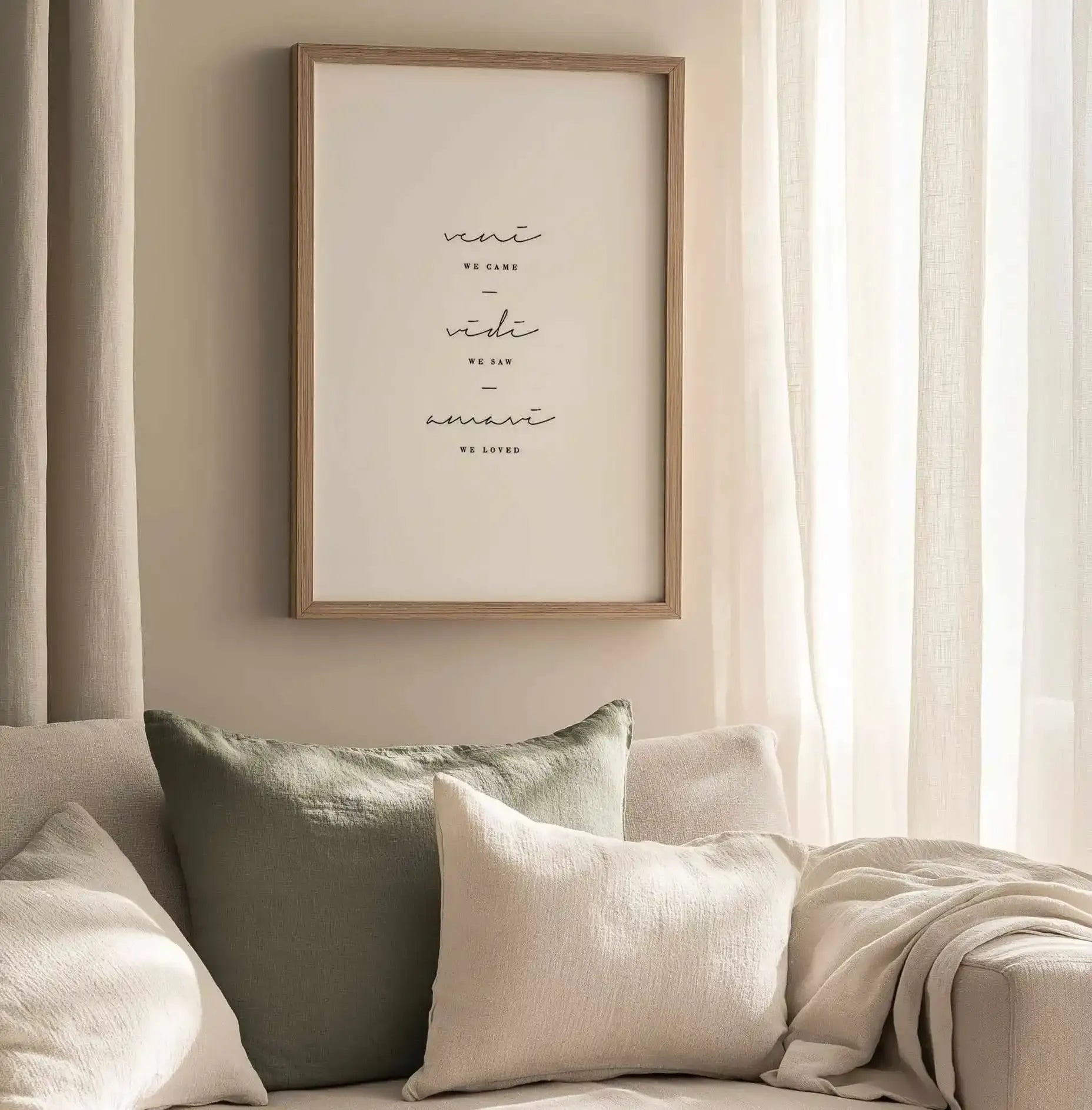 We Came. We Saw. We Loved. Art Print from Olive et Oriel where you can shop wallpaper and artworks online