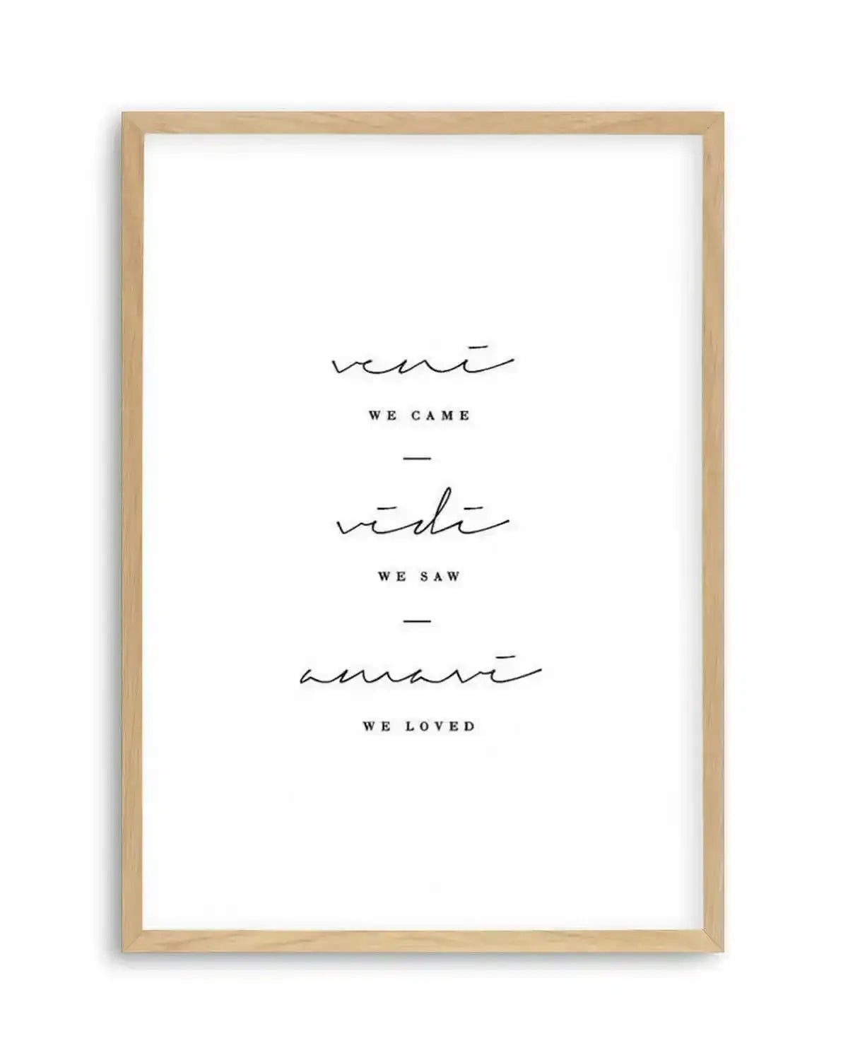 We Came. We Saw. We Loved. Art Print from Olive et Oriel where you can shop wallpaper and artworks online