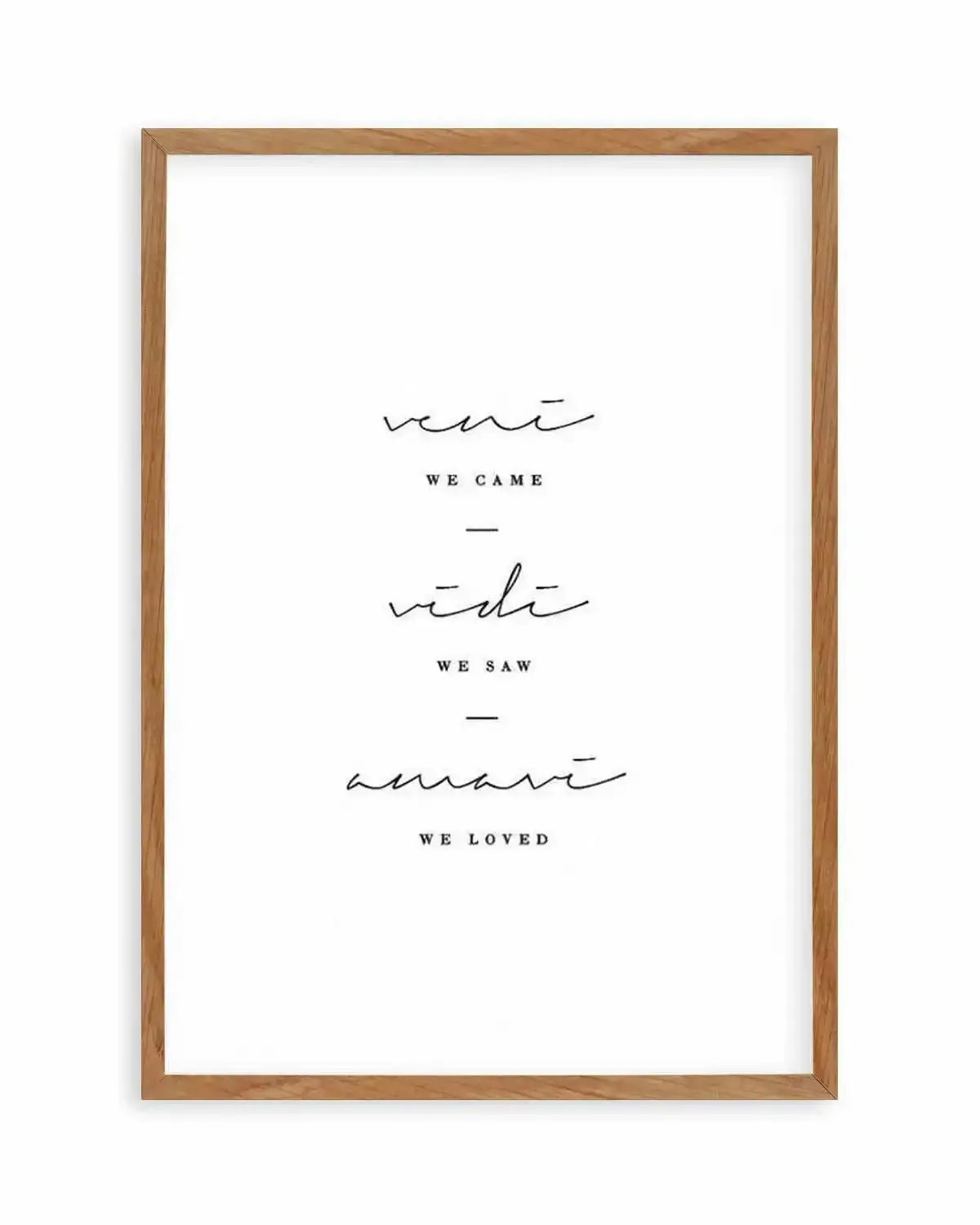 We Came. We Saw. We Loved. Art Print from Olive et Oriel where you can shop wallpaper and artworks online