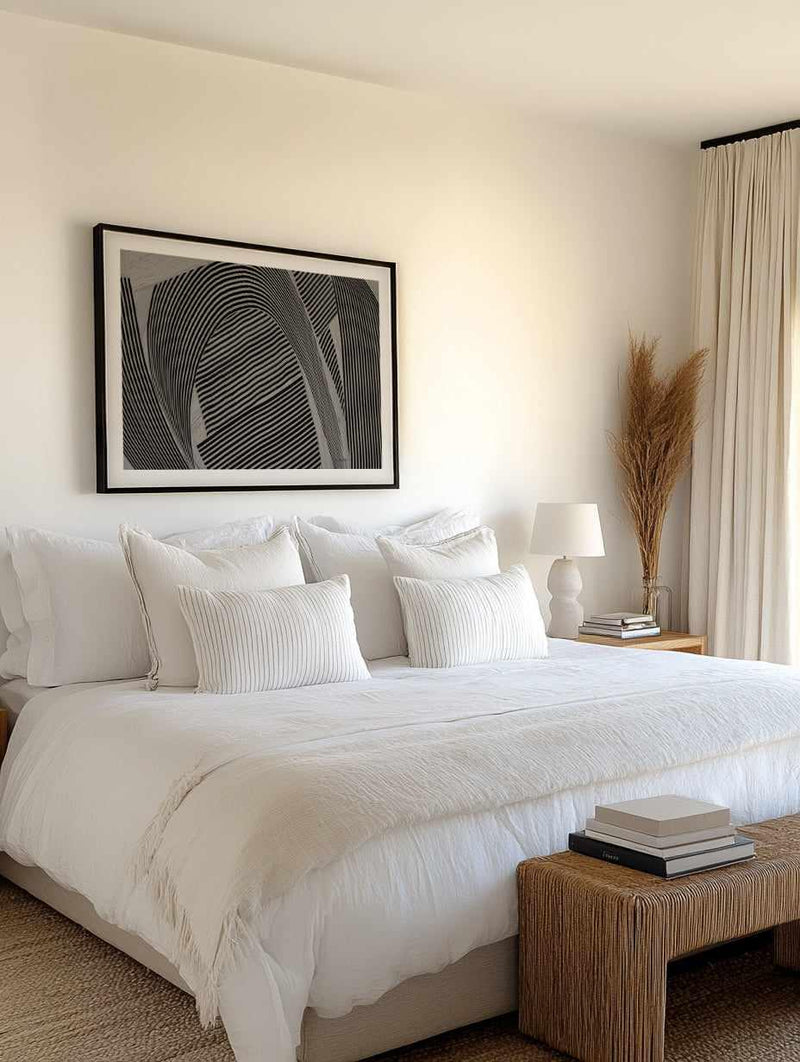 Weaving I Gray Crop | Art Print from Olive et Oriel where you can shop wallpaper and artworks online