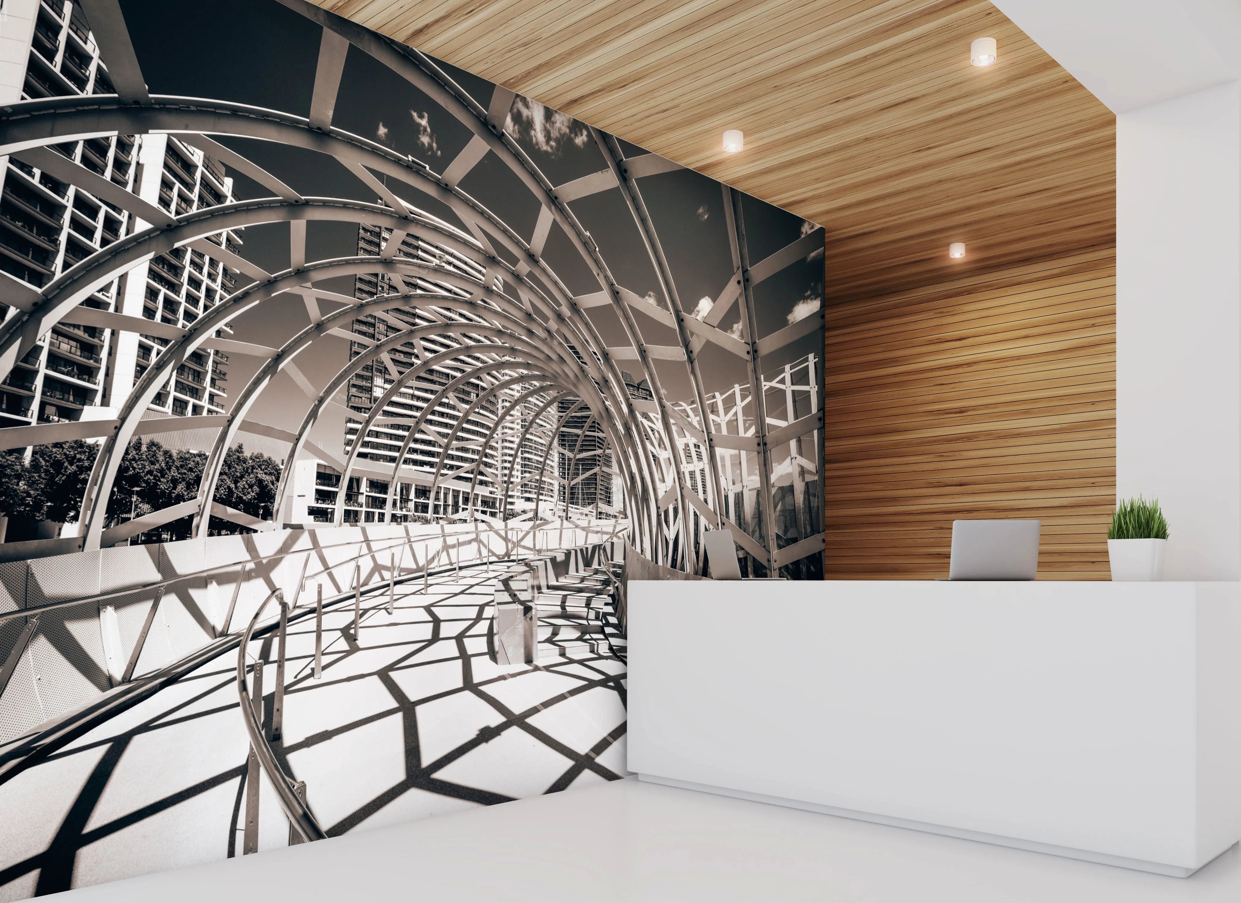 Webb Bridge | Melbourne Photo Mural Wallpaper from Olive et Oriel where you can shop wallpaper and artworks online