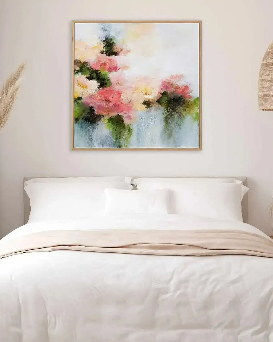 Welcome Home by Karen Hale | Framed Canvas Art Print from Olive et Oriel where you can shop wallpaper and artworks online