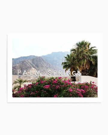 Welcome to Palm Springs Art Print art print, framed
