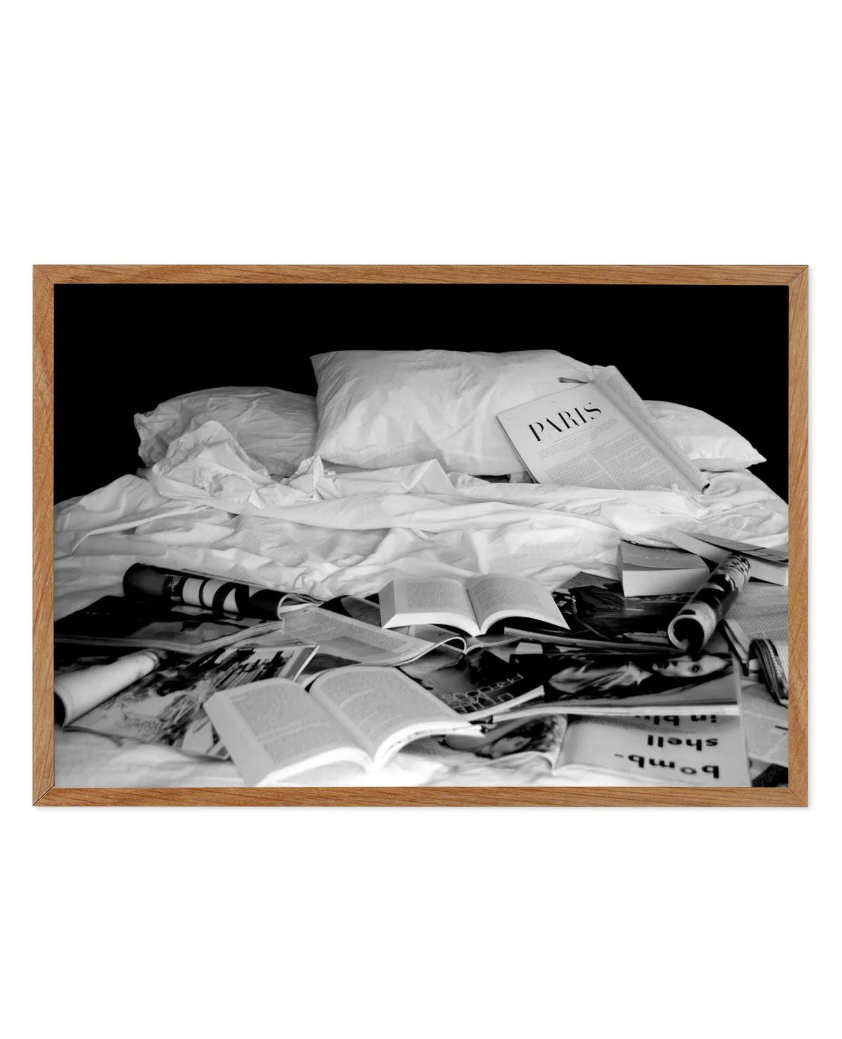 Well Read by Leigh Viner Art Print-PRINT-Olive et Oriel-Leigh Viner-50x70 cm | 19.6" x 27.5"-Walnut-With White Border-Buy-Australian-Art-Prints-Online-with-Olive-et-Oriel-Your-Artwork-Specialists-Austrailia-Decorate-With-Coastal-Photo-Wall-Art-Prints-From-Our-Beach-House-Artwork-Collection-Fine-Poster-and-Framed-Artwork