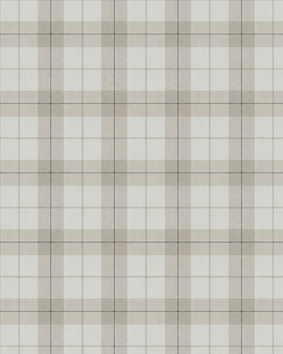 Westbrook Tartan in Grey Wallpaper