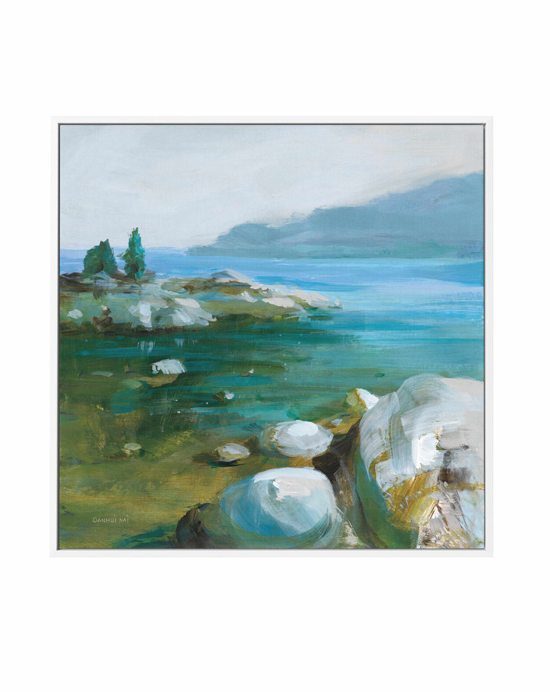 Western Lake I | Framed Canvas Art Print