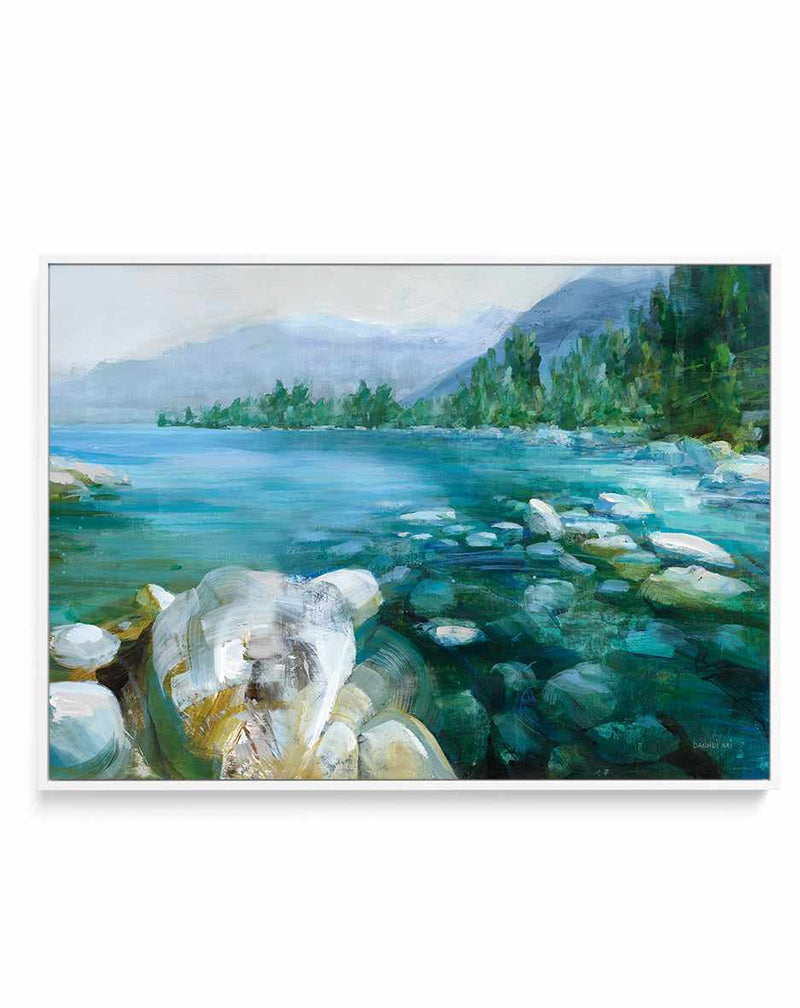 Western Lake IV | Framed Canvas Art Print
