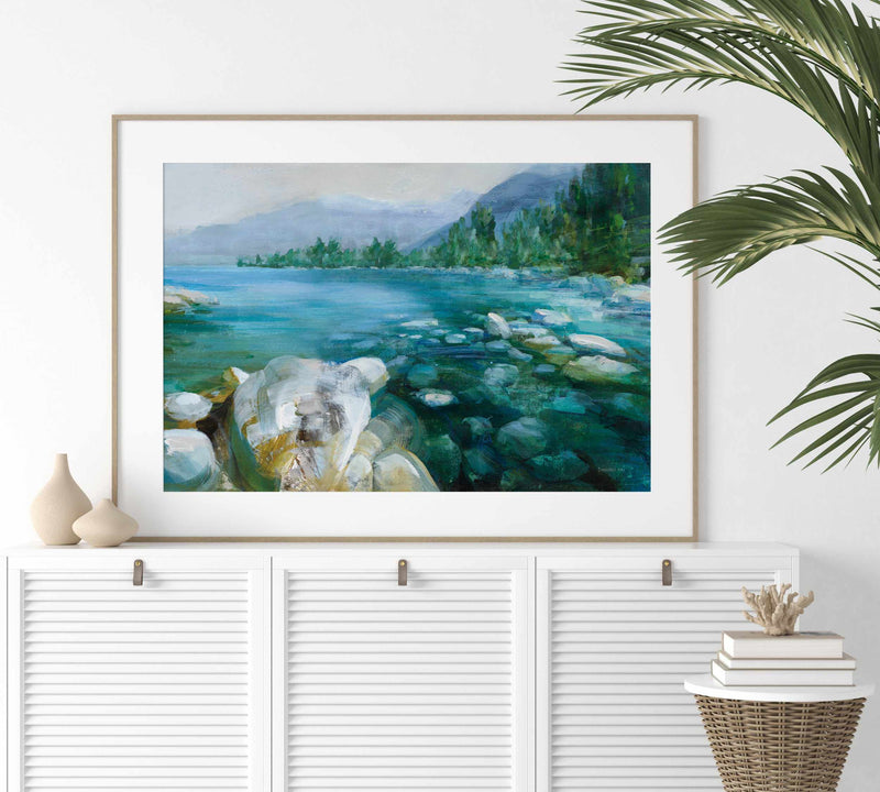 Western Lake IV | Art Print from Olive et Oriel where you can shop wallpaper and artworks online