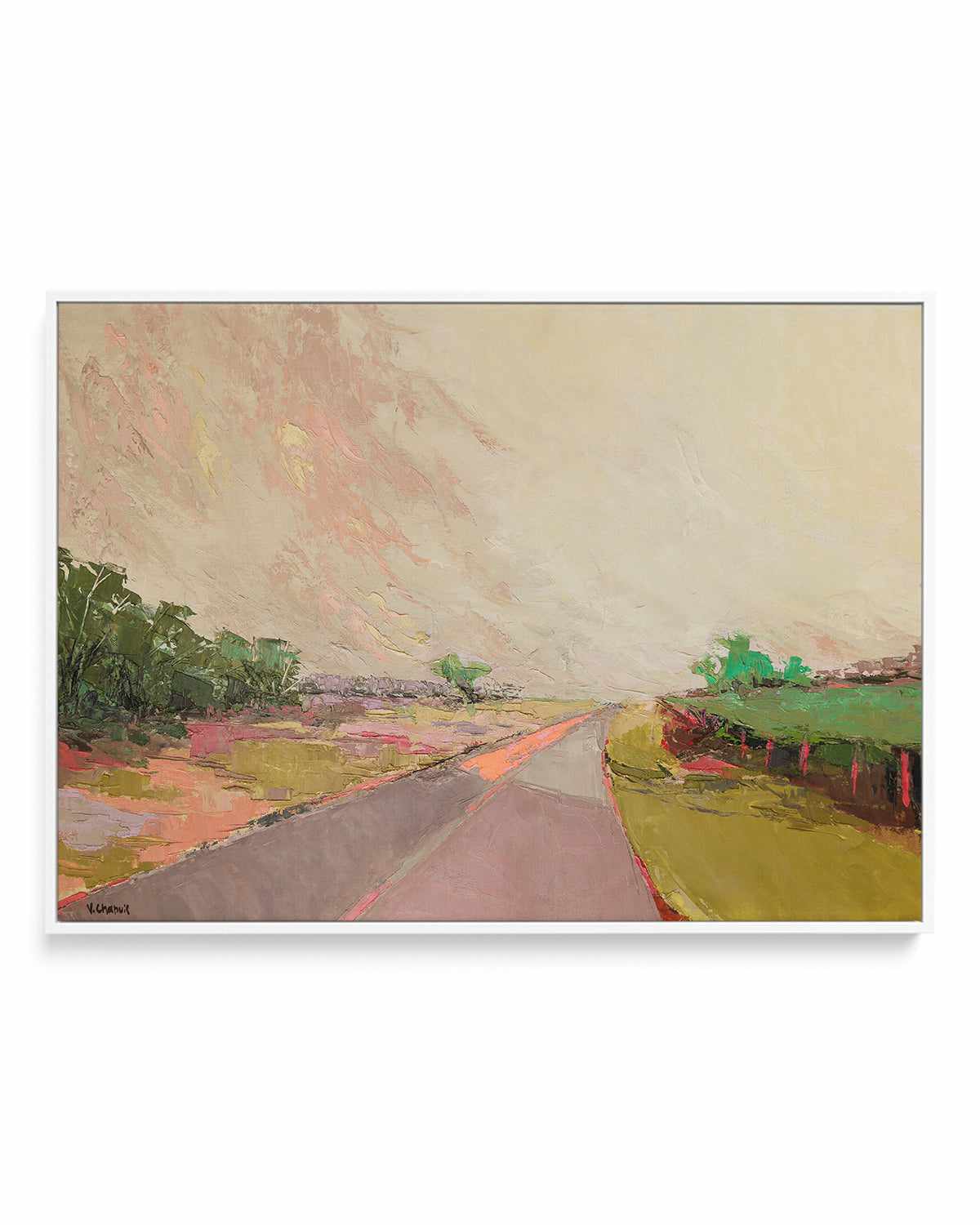 Western Pampa Landscape by Virginia Chapuis | Framed Canvas Art Print