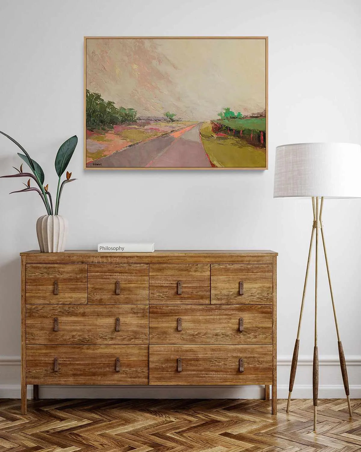 Western Pampa Landscape by Virginia Chapuis | Framed Canvas Art Print from Olive et Oriel where you can shop wallpaper and artworks online