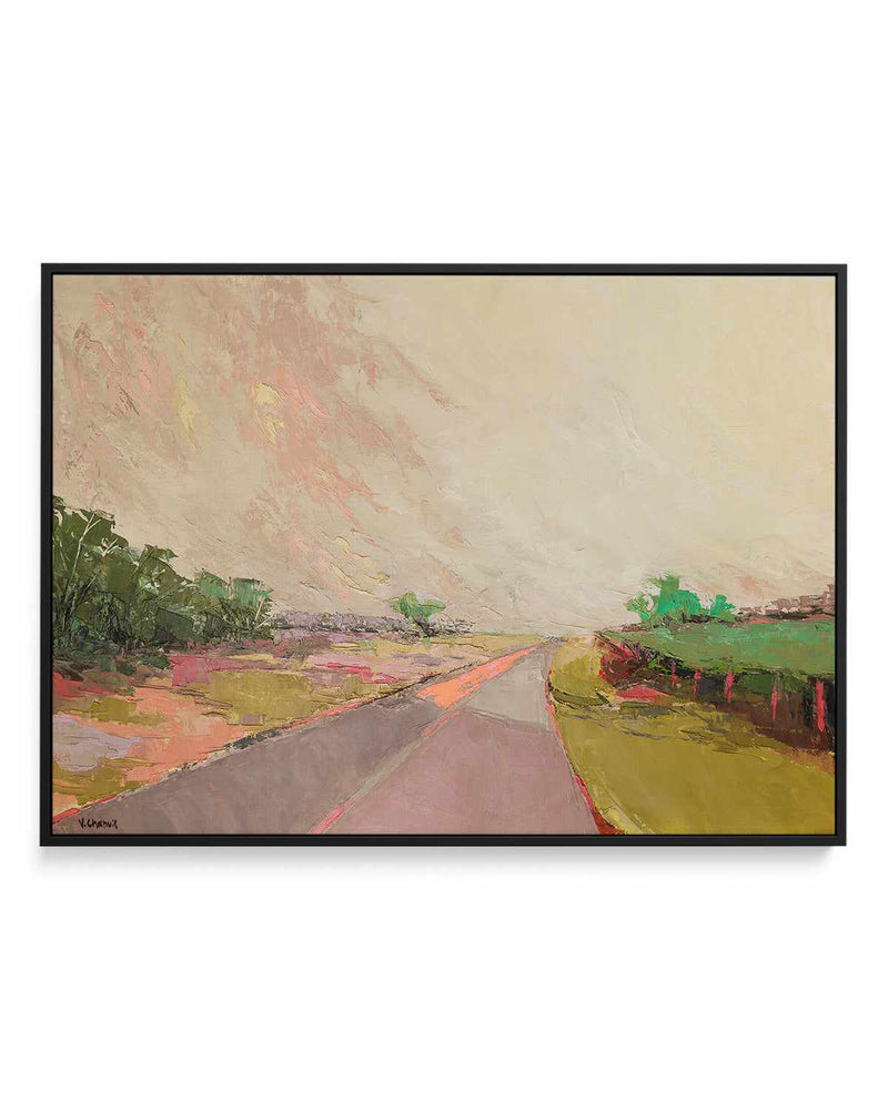 Western Pampa Landscape by Virginia Chapuis | Framed Canvas Art Print