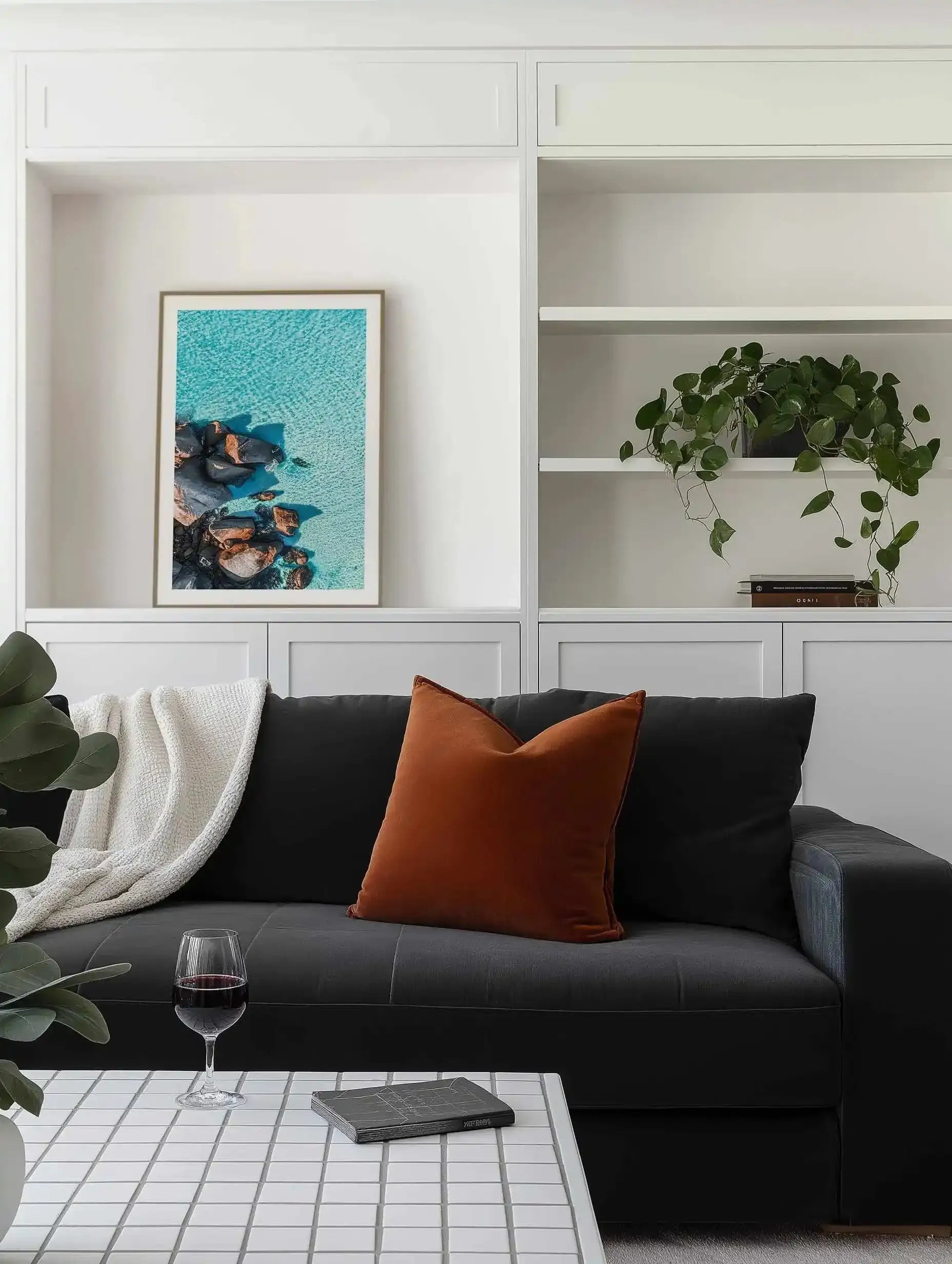 Wests Beach Esperance | Aerial Photo Wall Art Print from Olive et Oriel where you can shop wallpaper and artworks online