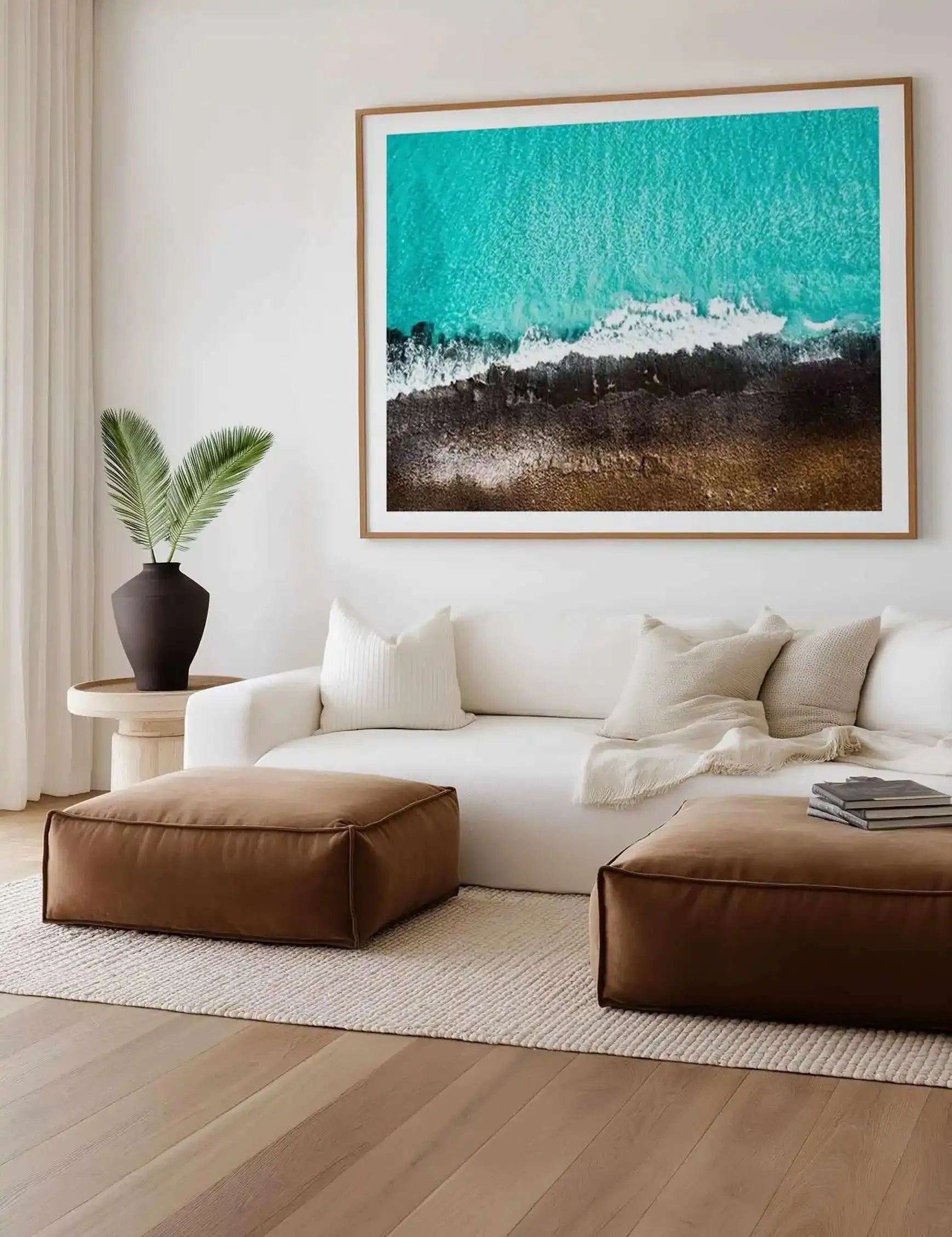 Wests Beach Reef Esperance | Aerial Photo Wall Art Print from Olive et Oriel where you can shop wallpaper and artworks online