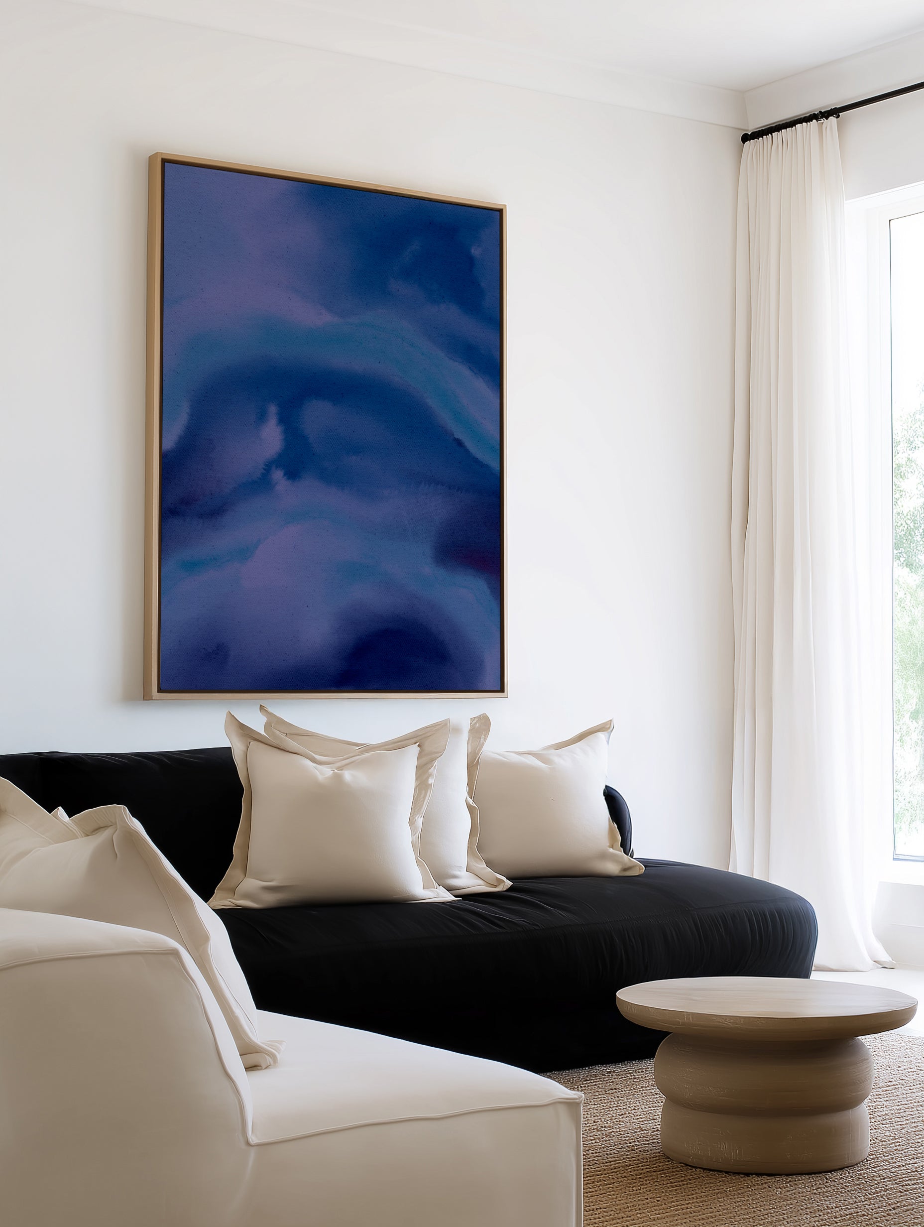 Wet Canvas 12 by Shatha Al Dafai | Framed Canvas Art Print