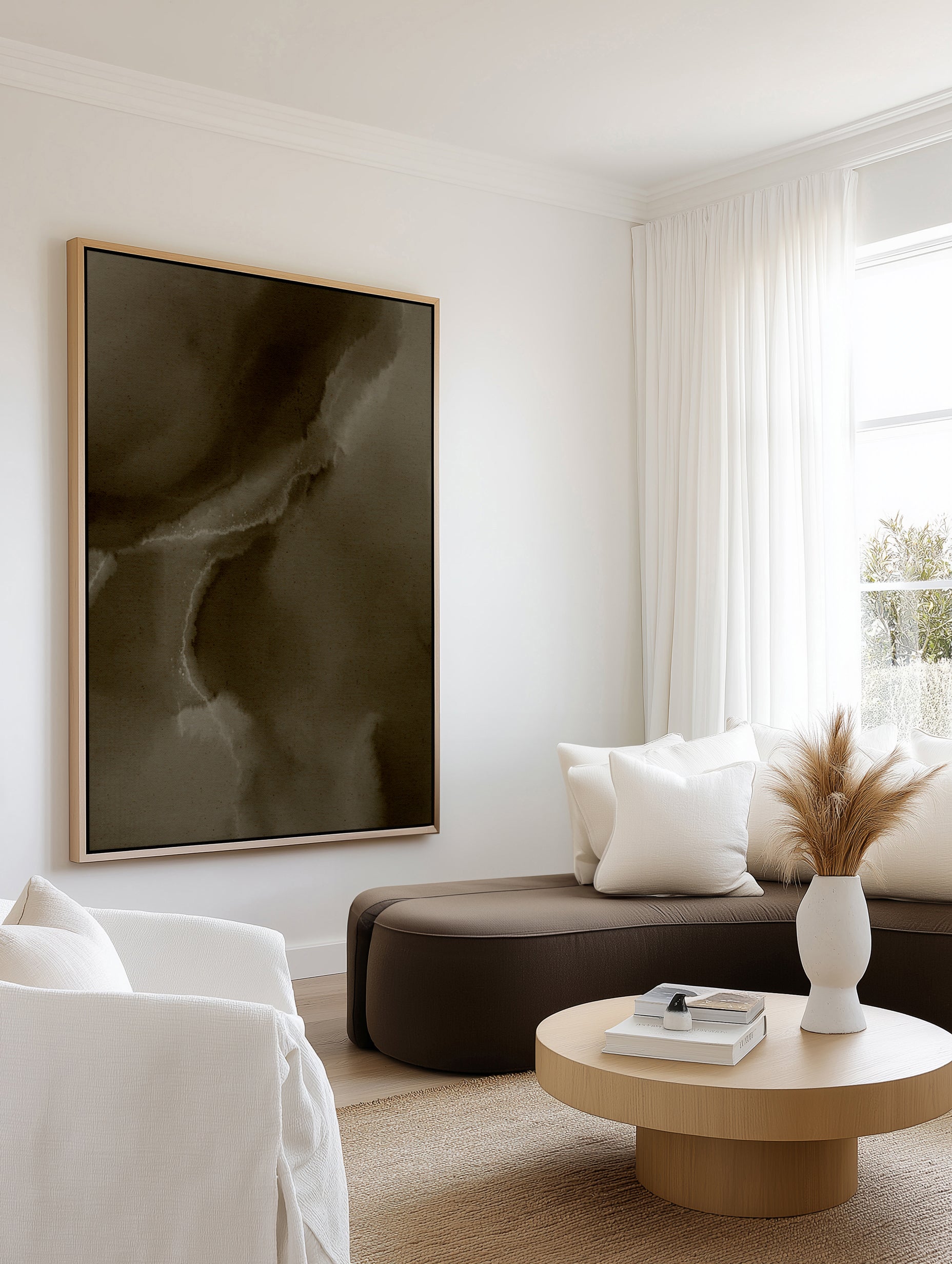 Wet Canvas 15 by Shatha Al Dafai | Framed Canvas Art Print
