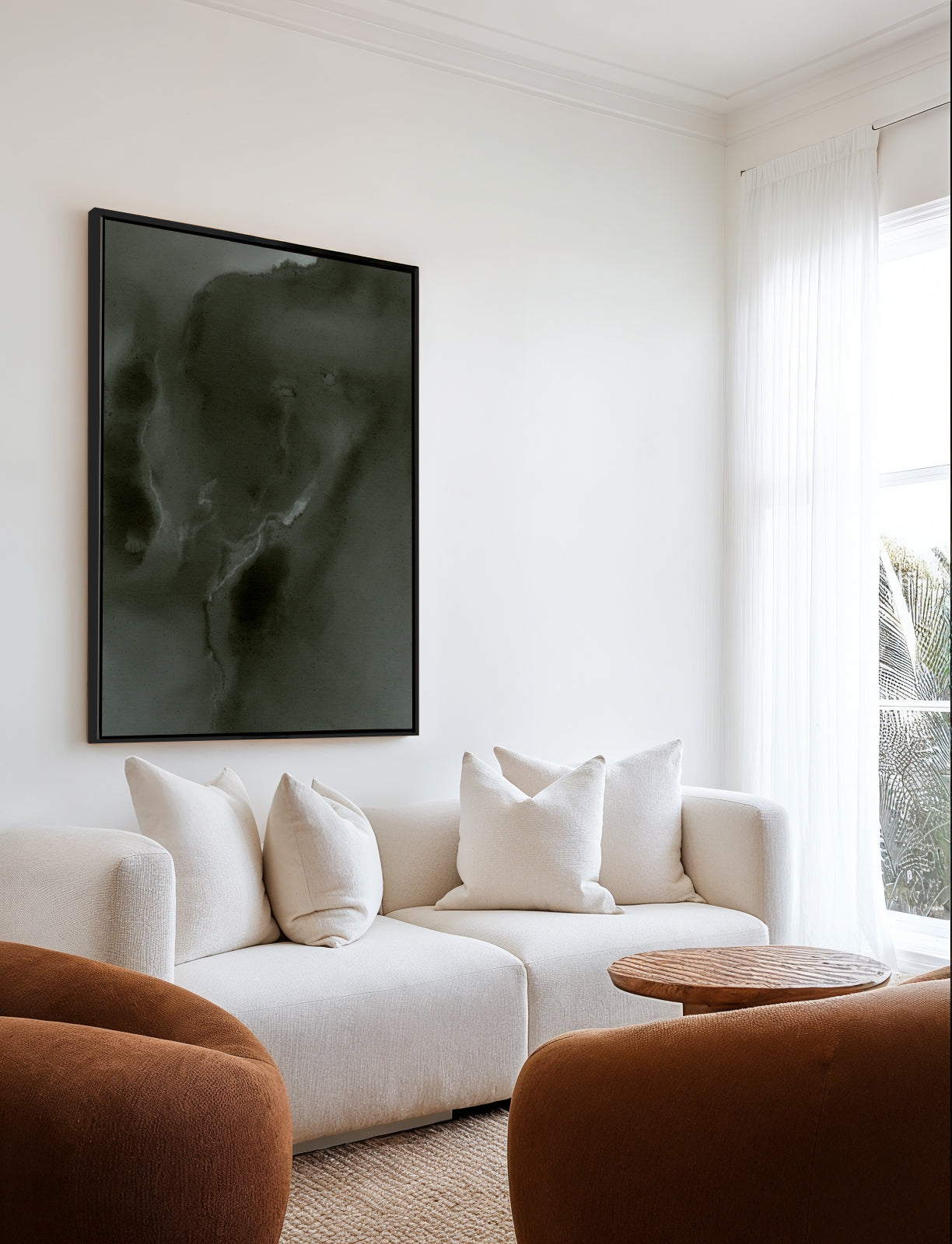 Wet Canvas 16 by Shatha Al Dafai | Framed Canvas Art Print