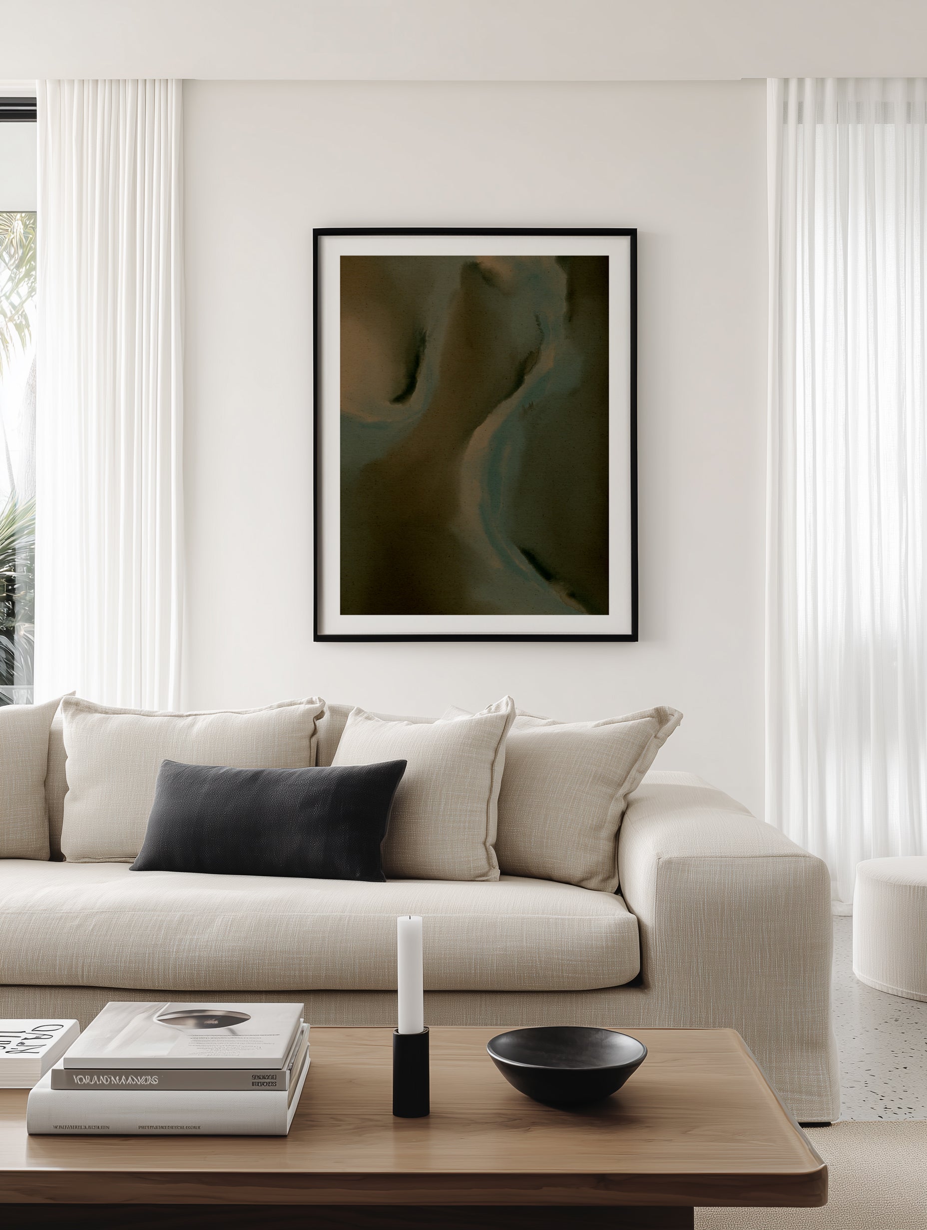Wet Canvas 17 by Shatha Al Dafai | Art Print