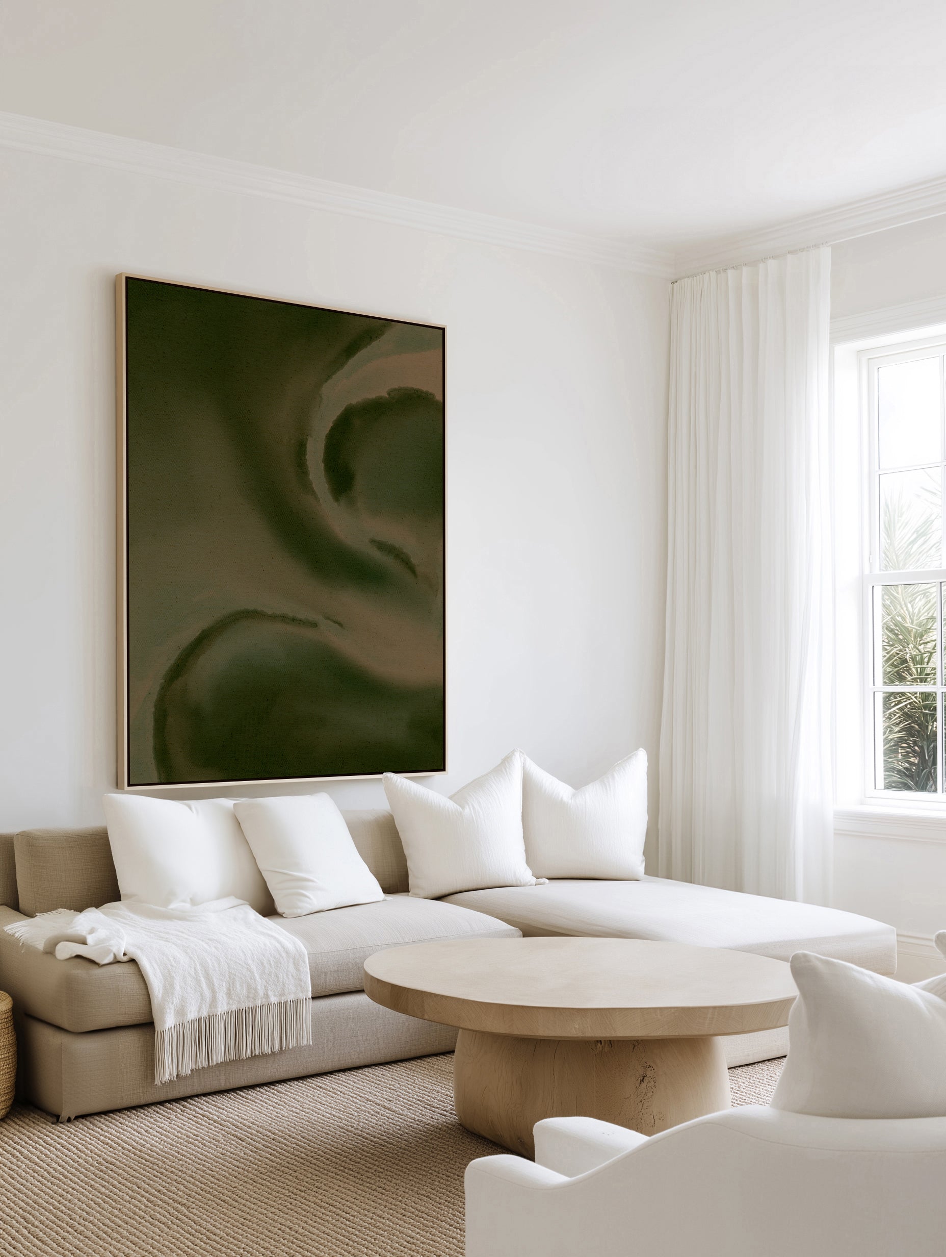 Wet Canvas 19 by Shatha Al Dafai | Framed Canvas Art Print