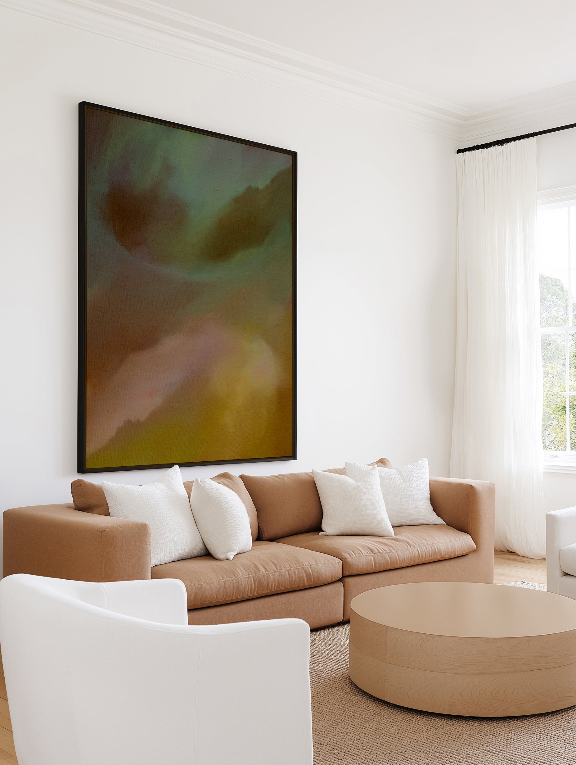 Wet Canvas 20 by Shatha Al Dafai | Framed Canvas Art Print