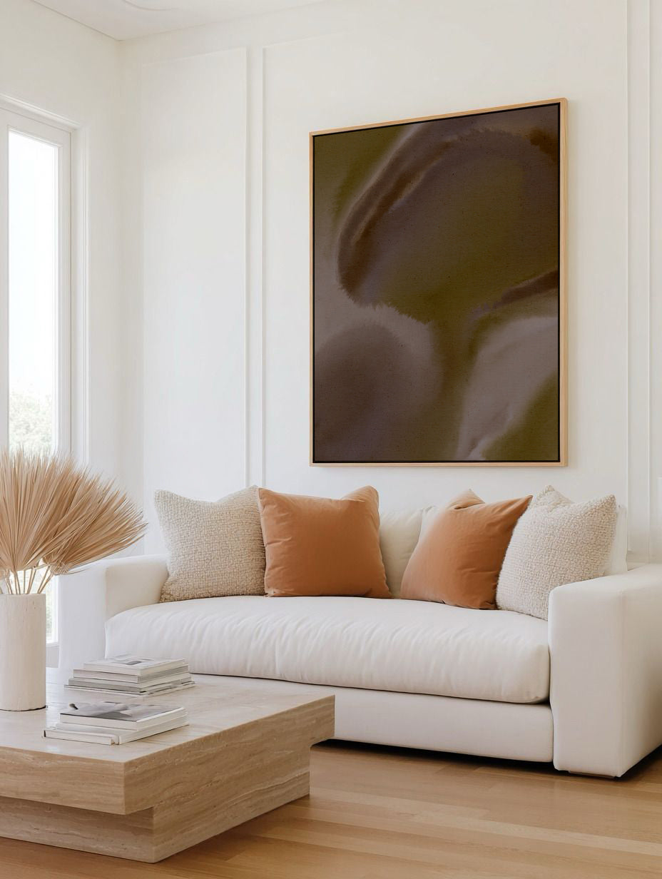 Wet Canvas 22 by Shatha Al Dafai | Framed Canvas Art Print
