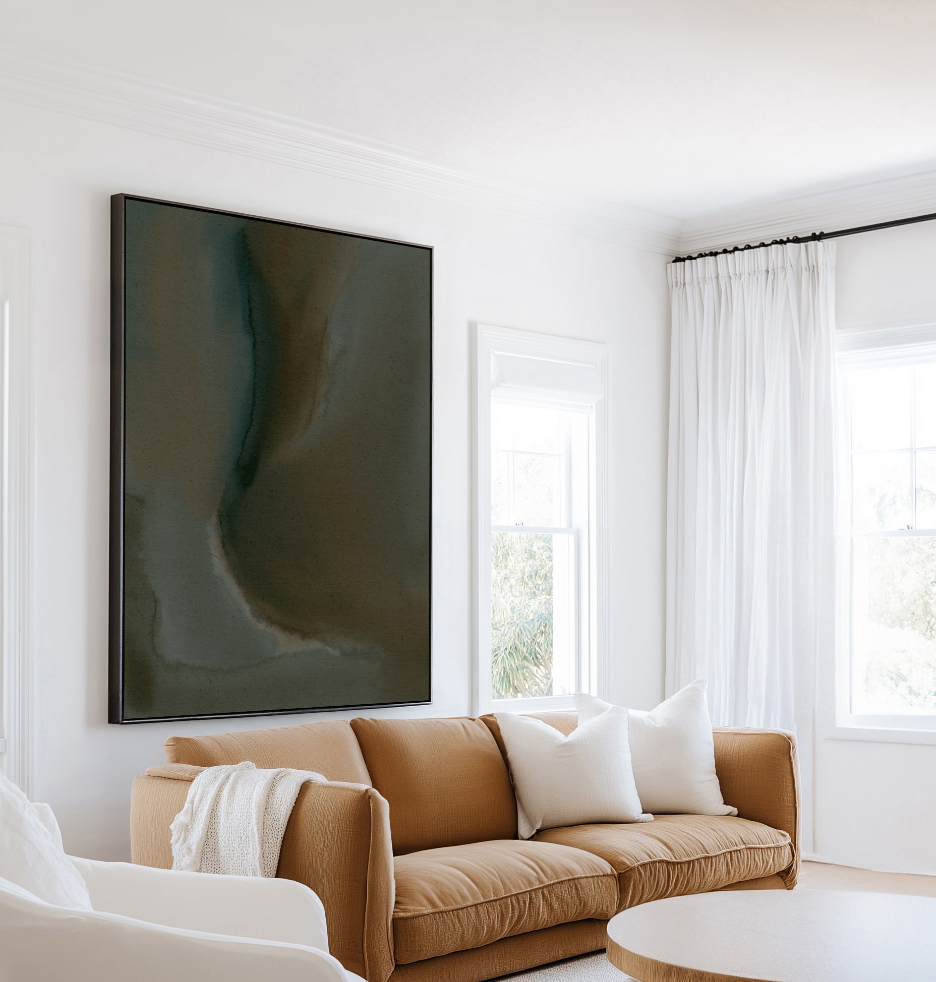 Wet Canvas 23 by Shatha Al Dafai | Framed Canvas Art Print