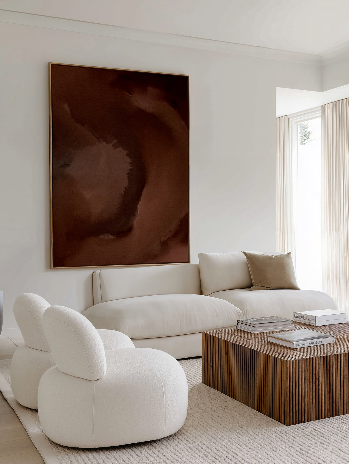 Wet Canvas 6 by Shatha Al Dafai | Framed Canvas Art Print