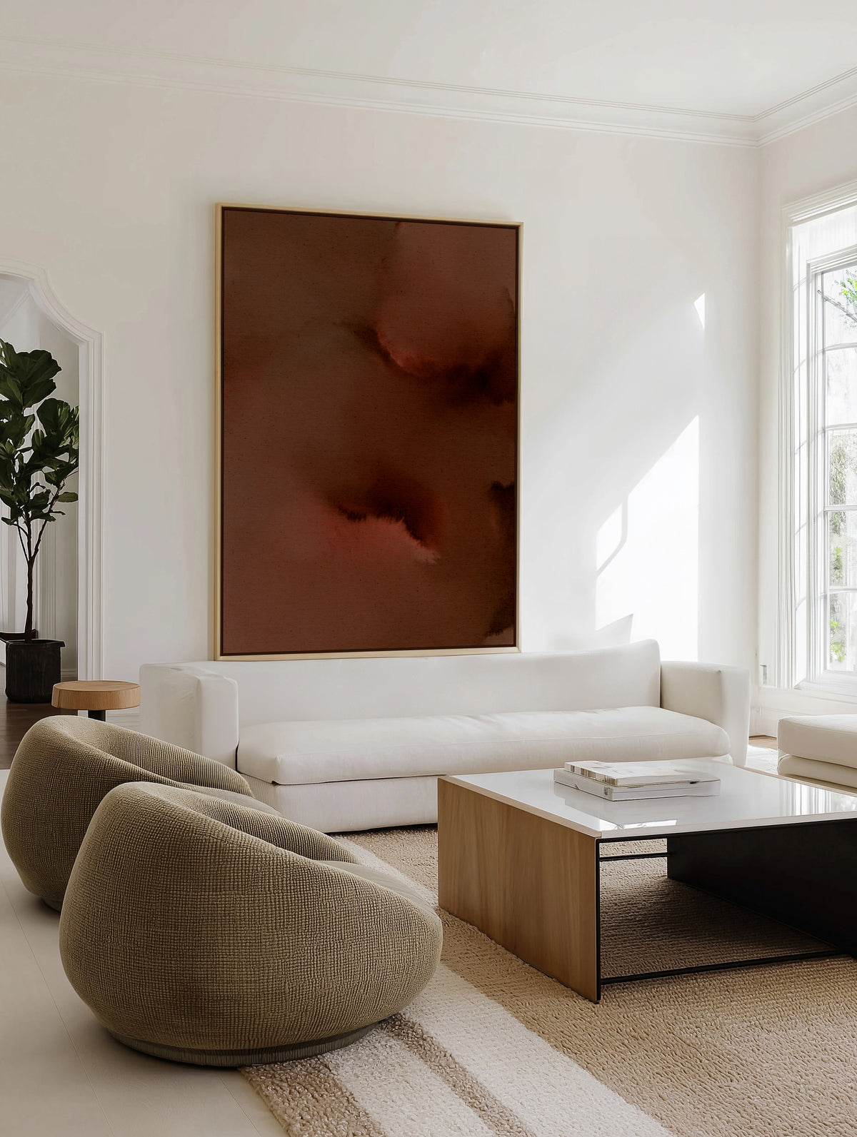 Wet Canvas 8 by Shatha Al Dafai | Framed Canvas Art Print