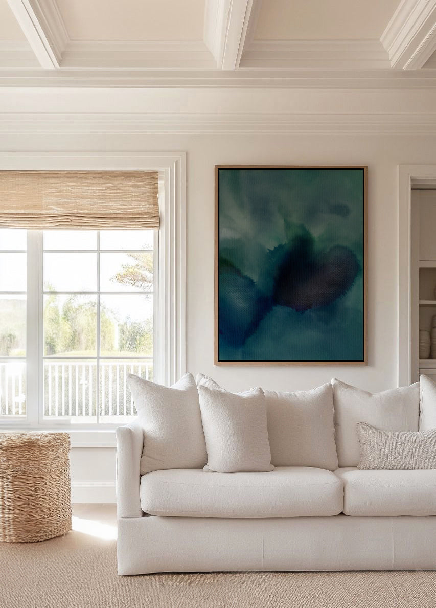 Wet Canvas 9 by Shatha Al Dafai | Framed Canvas Art Print