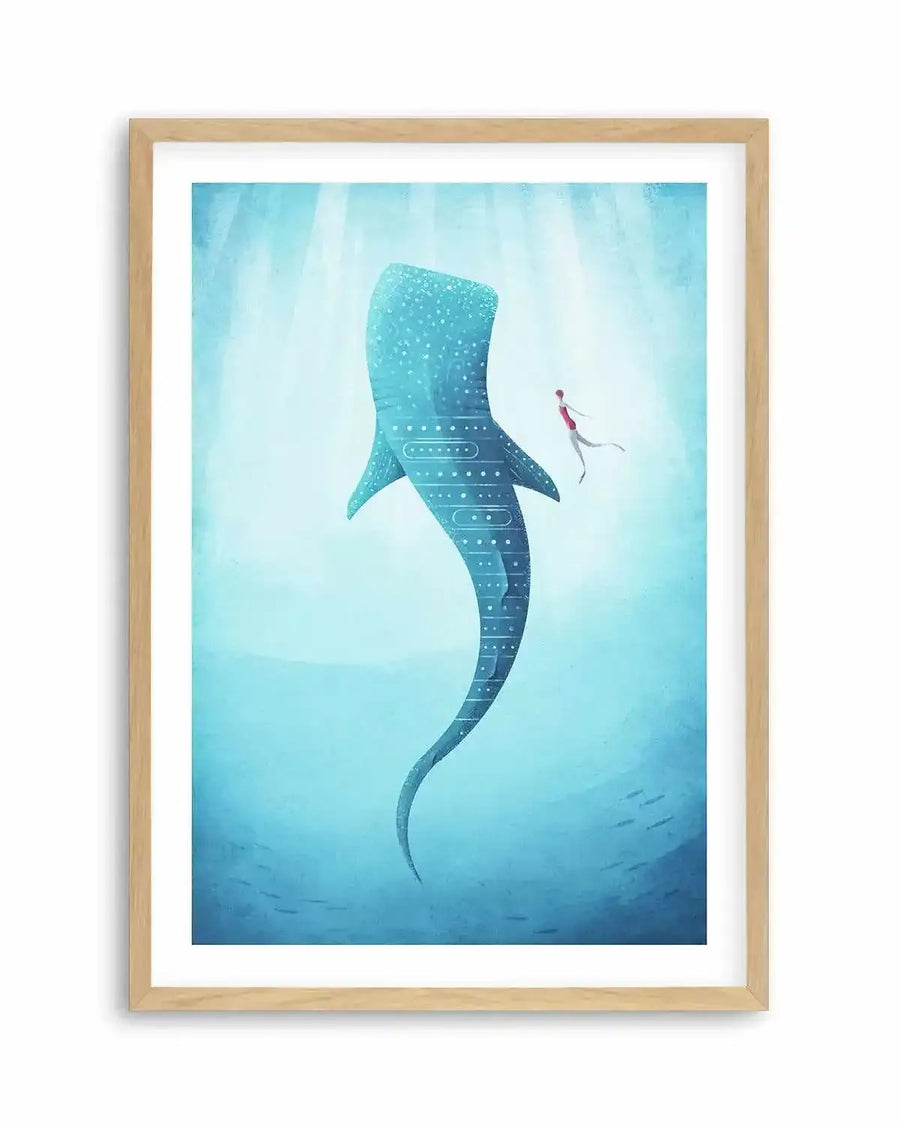 Whale Shark by Henry Rivers Art Print from Olive et Oriel where you can shop wallpaper and artworks online