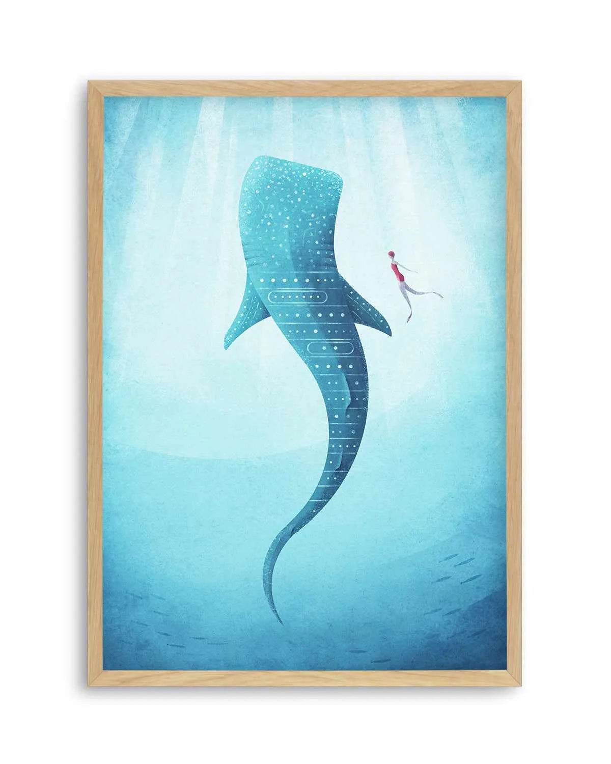 Whale Shark by Henry Rivers Art Print from Olive et Oriel where you can shop wallpaper and artworks online