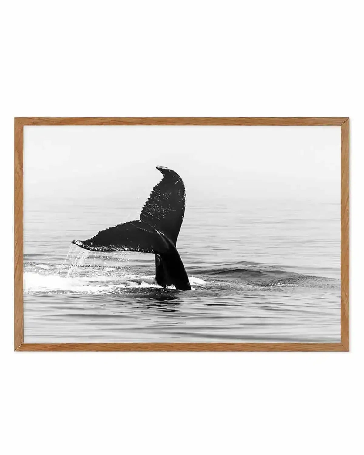 Whale Tail B&W | LS Art Print from Olive et Oriel where you can shop wallpaper and artworks online