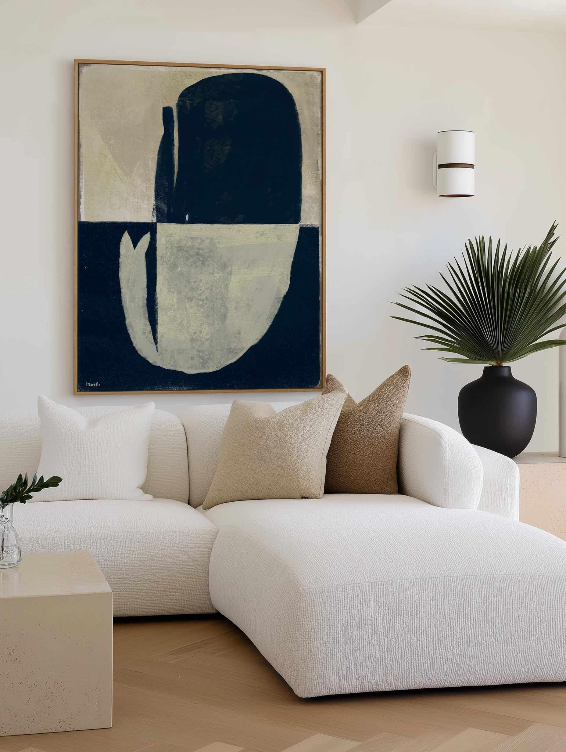 Whale by Marco Marella | Framed Canvas Art Print from Olive et Oriel where you can shop wallpaper and artworks online